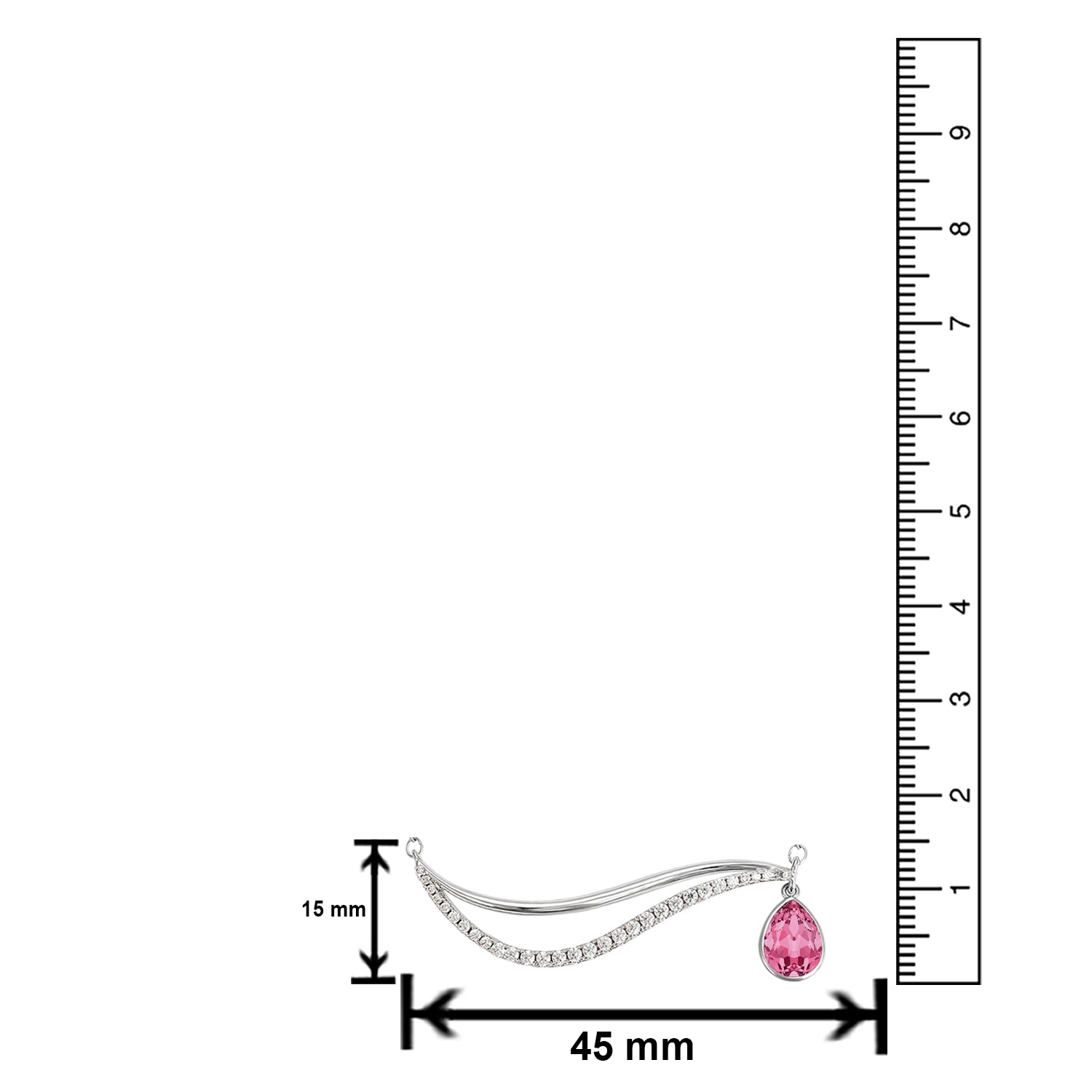 Valentine Cubic Zirconia Pendant Necklace