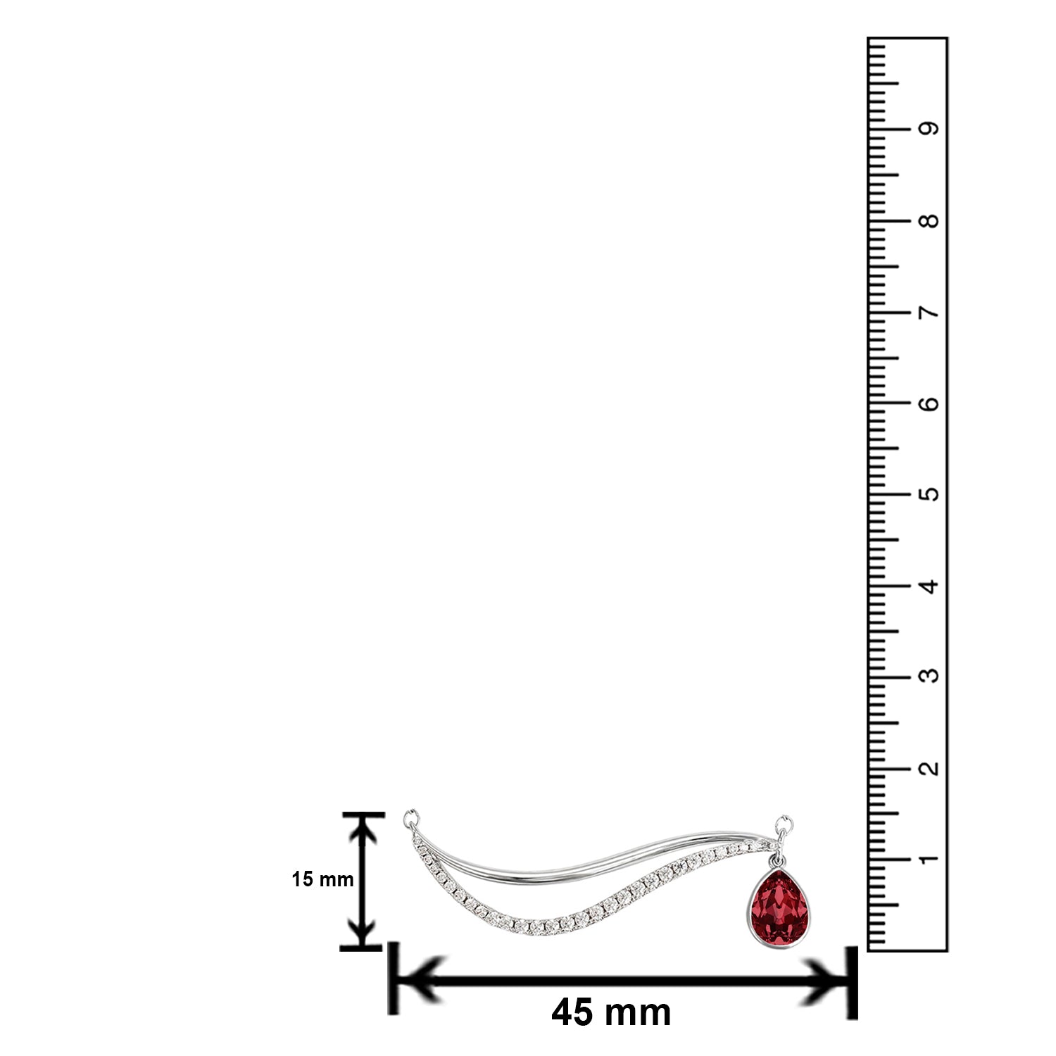 Valentine Cubic Zirconia Pendant Necklace