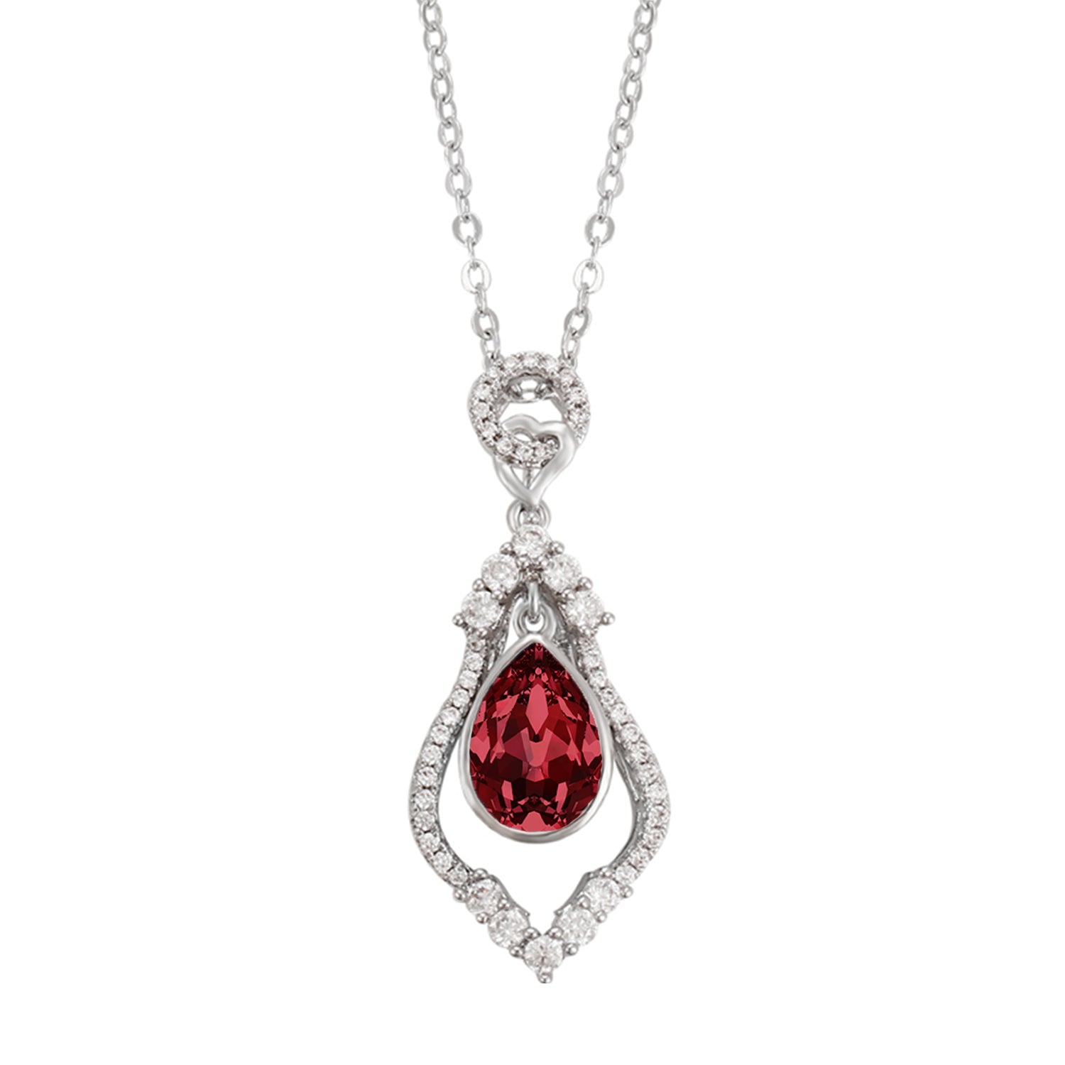 Valentine Designer Solitaire Cubic Zirconia Pendant