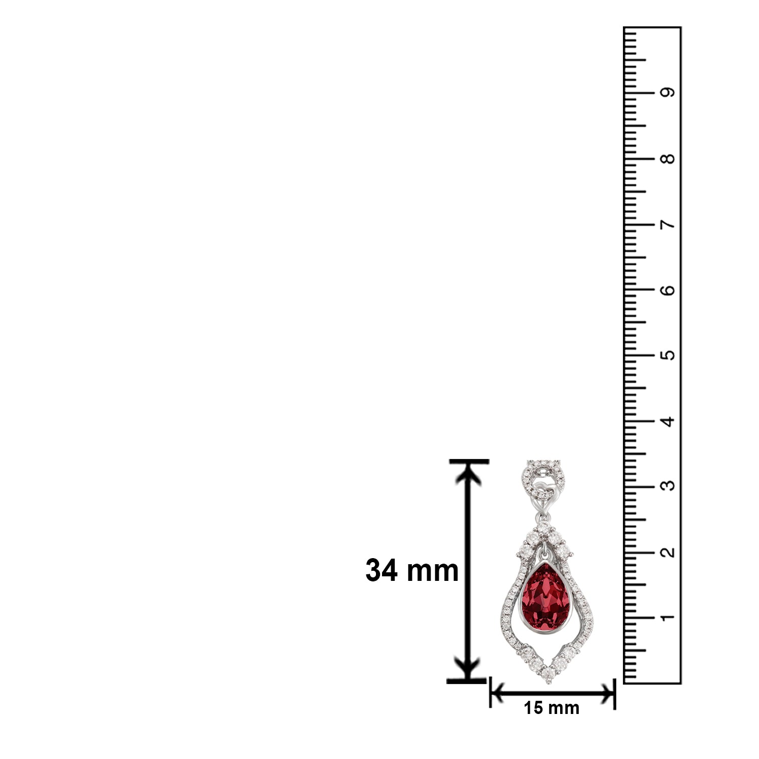 Valentine Designer Solitaire Cubic Zirconia Pendant