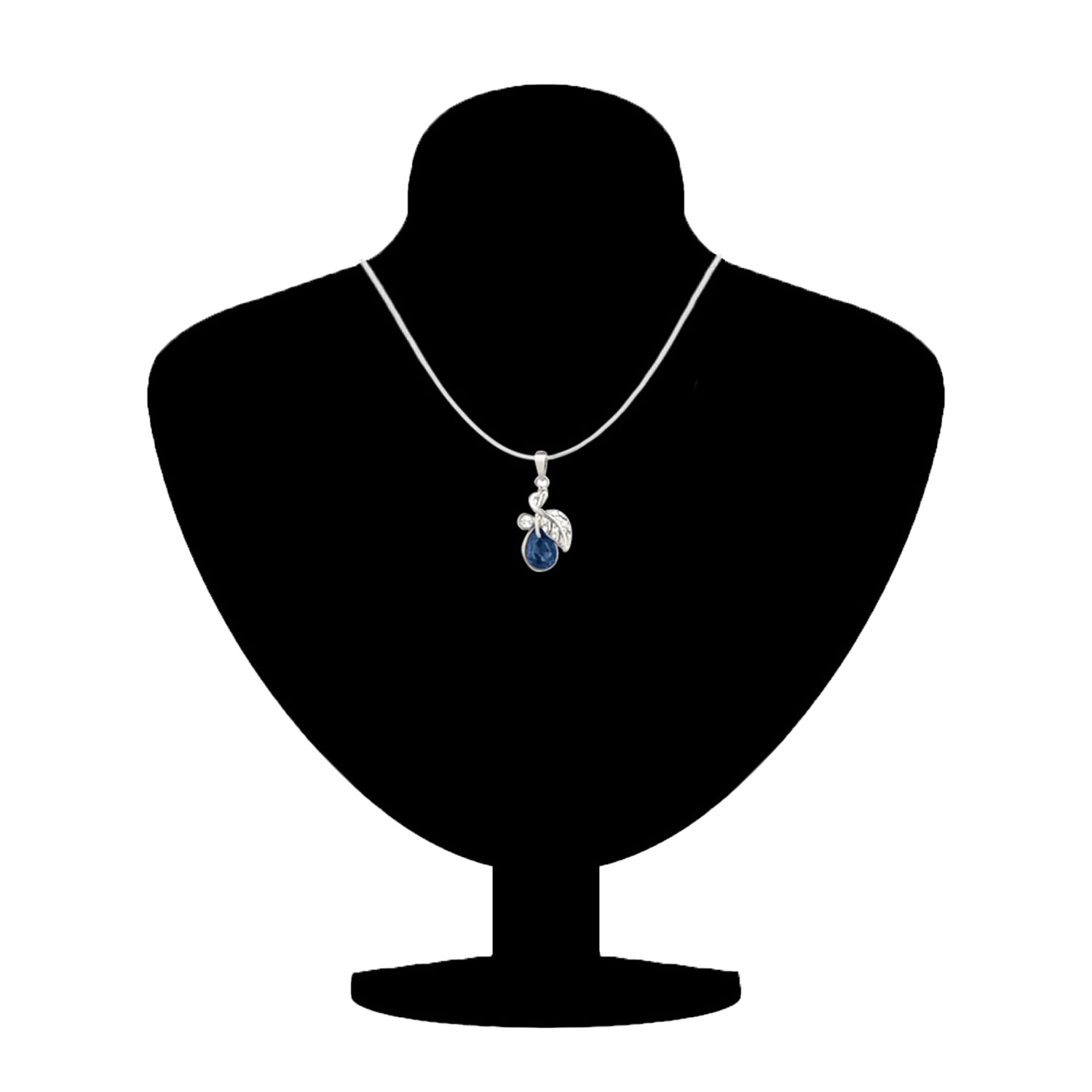 Valentine Gift Montana Blue Berry Marquise Pendant with Crystals