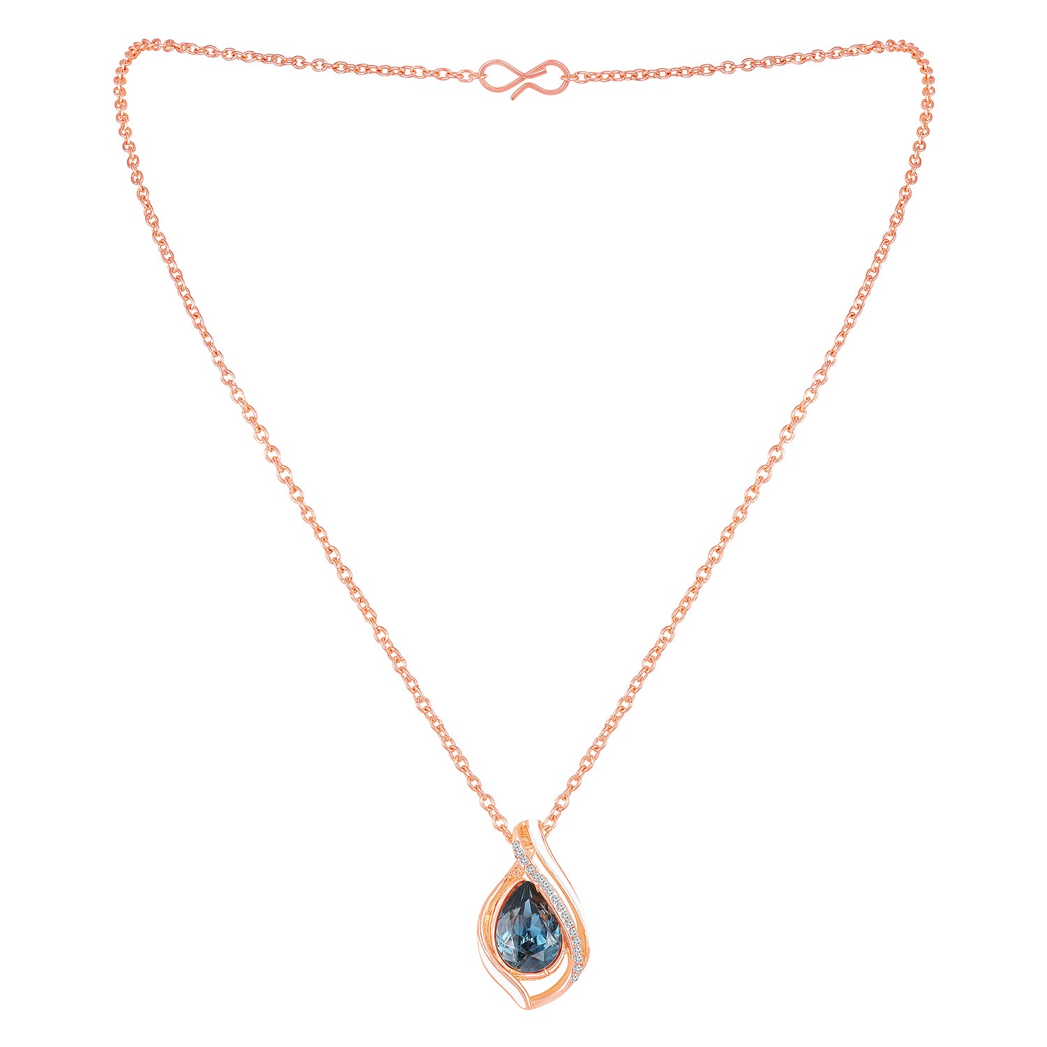 Water Drop Pendant with Chain