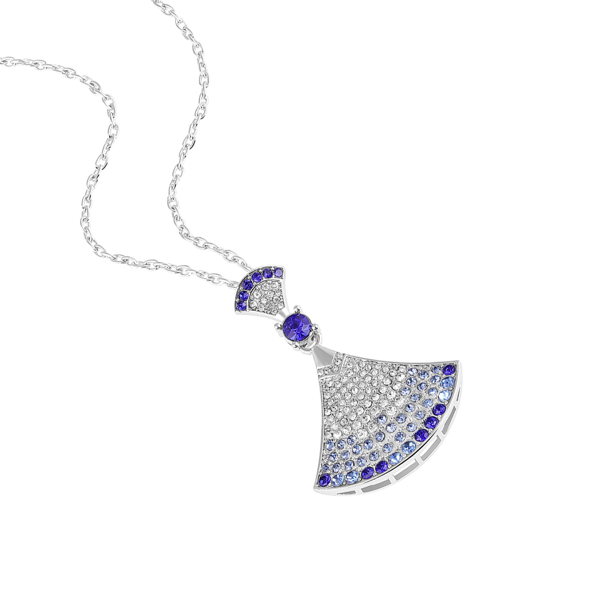 Gradient Big Skirt Pendant Necklace