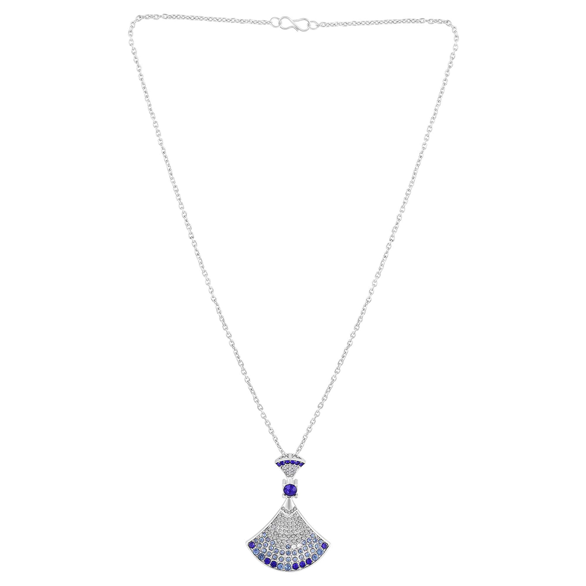 Gradient Big Skirt Pendant Necklace