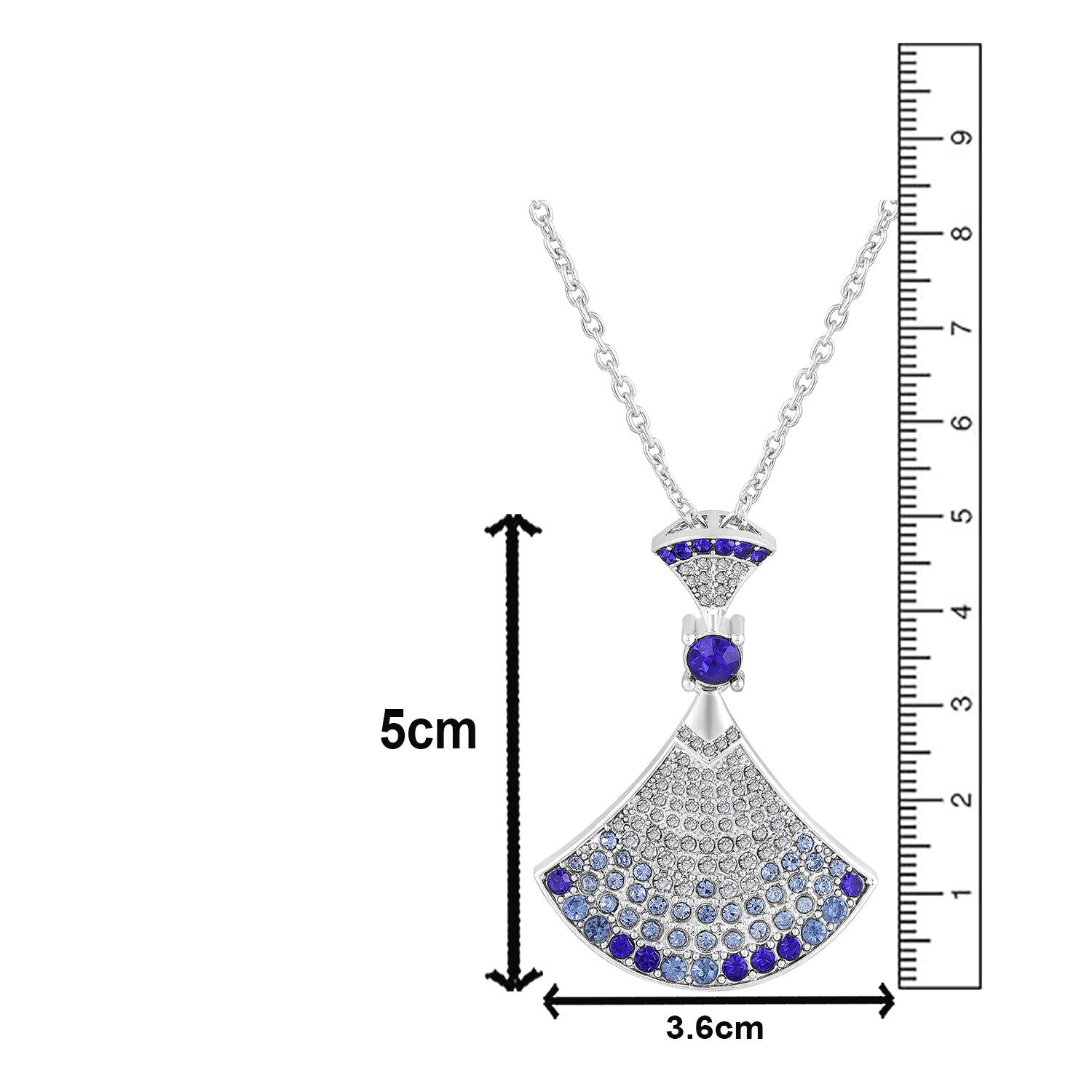 Gradient Big Skirt Pendant Necklace