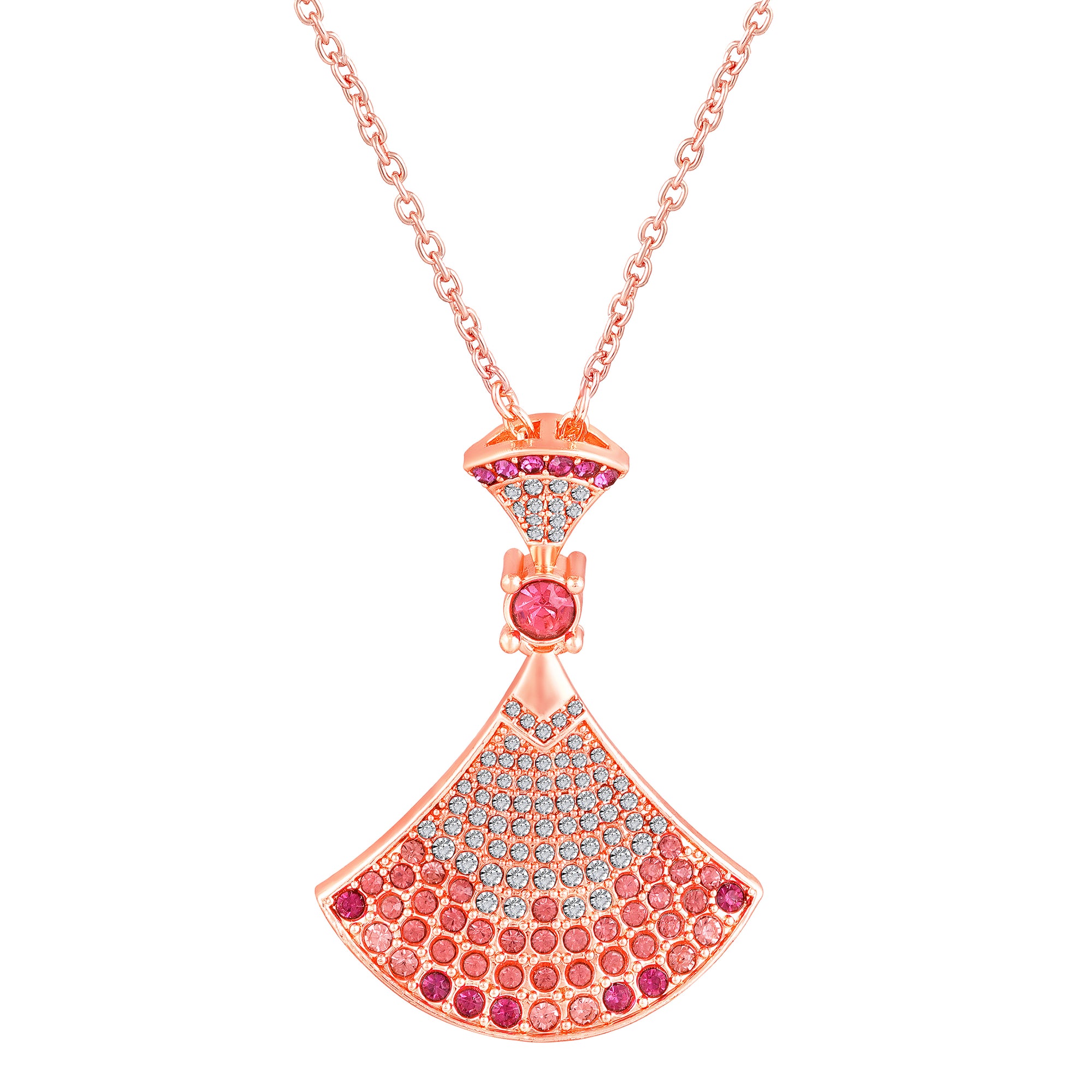 Gradient Big Skirt Pendant Necklace