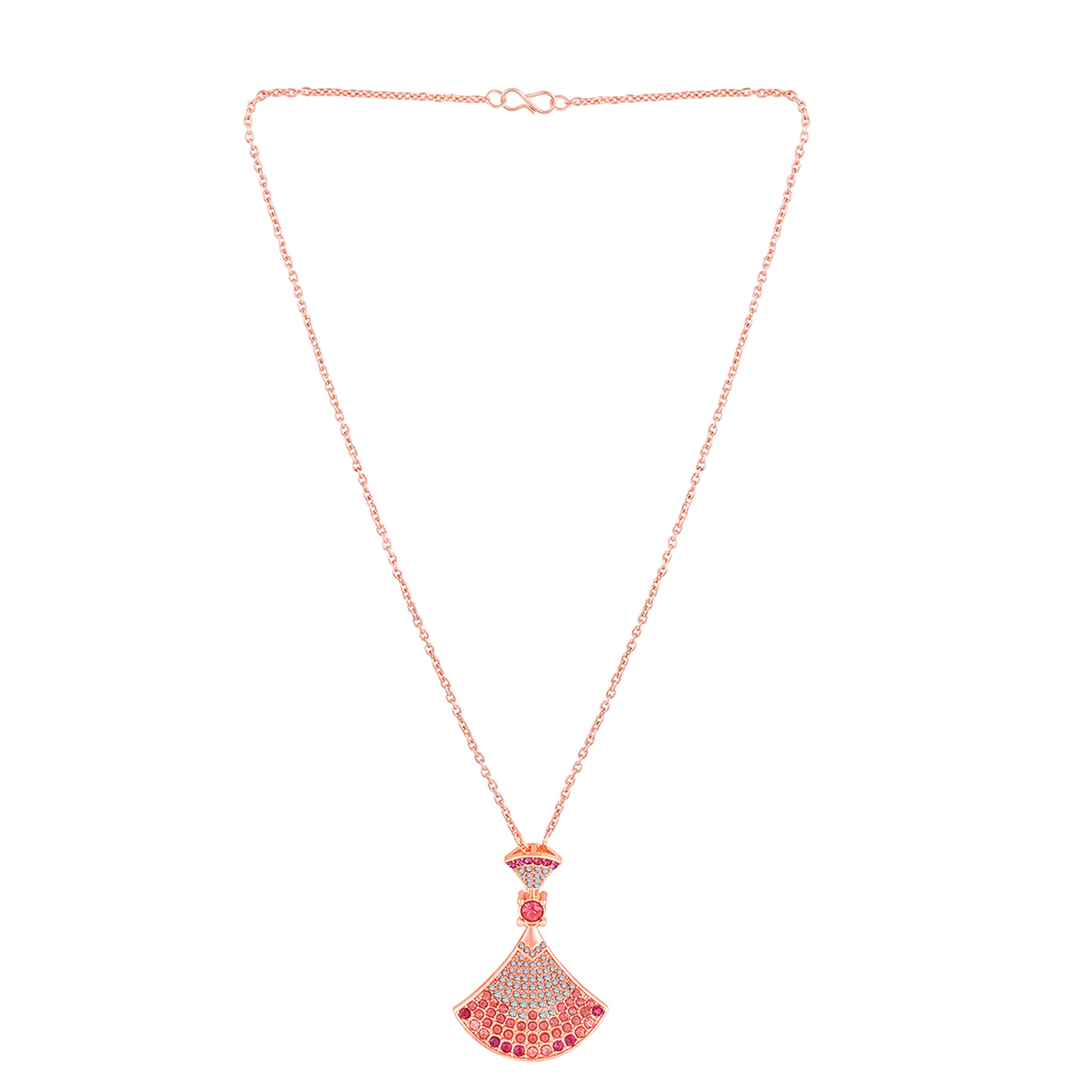 Gradient Big Skirt Pendant Necklace