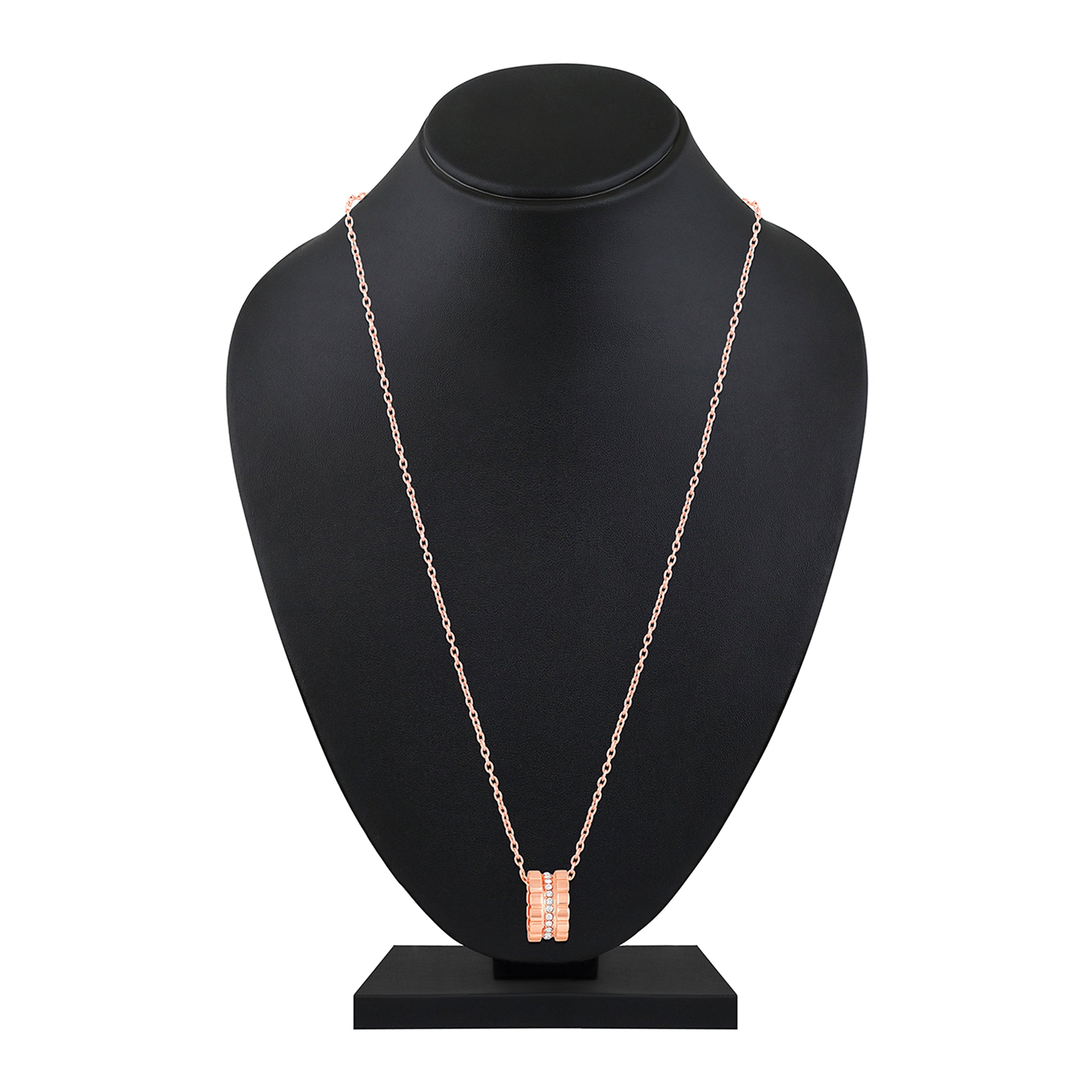 Modern Blue Crystal Band Pendant