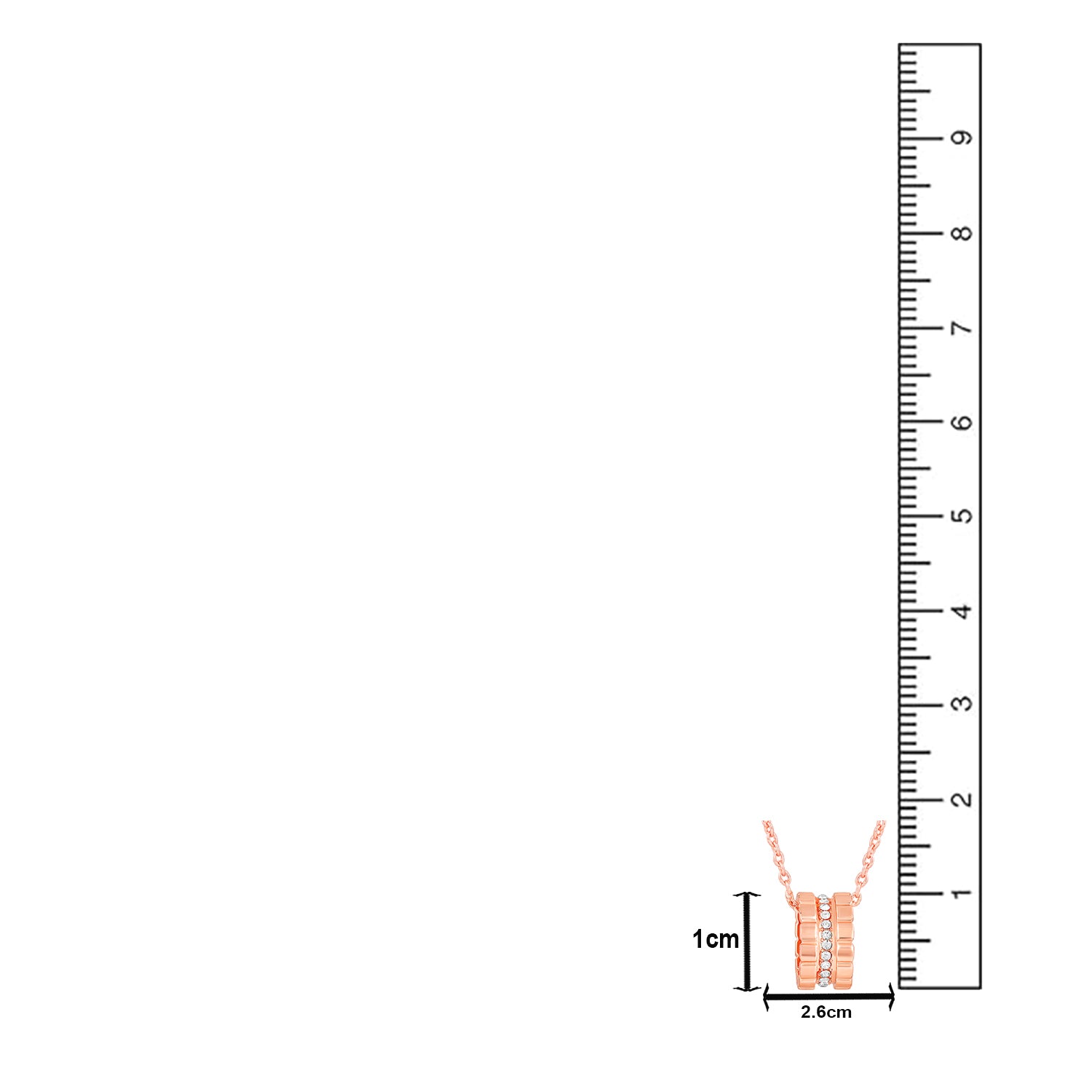 Modern Blue Crystal Band Pendant