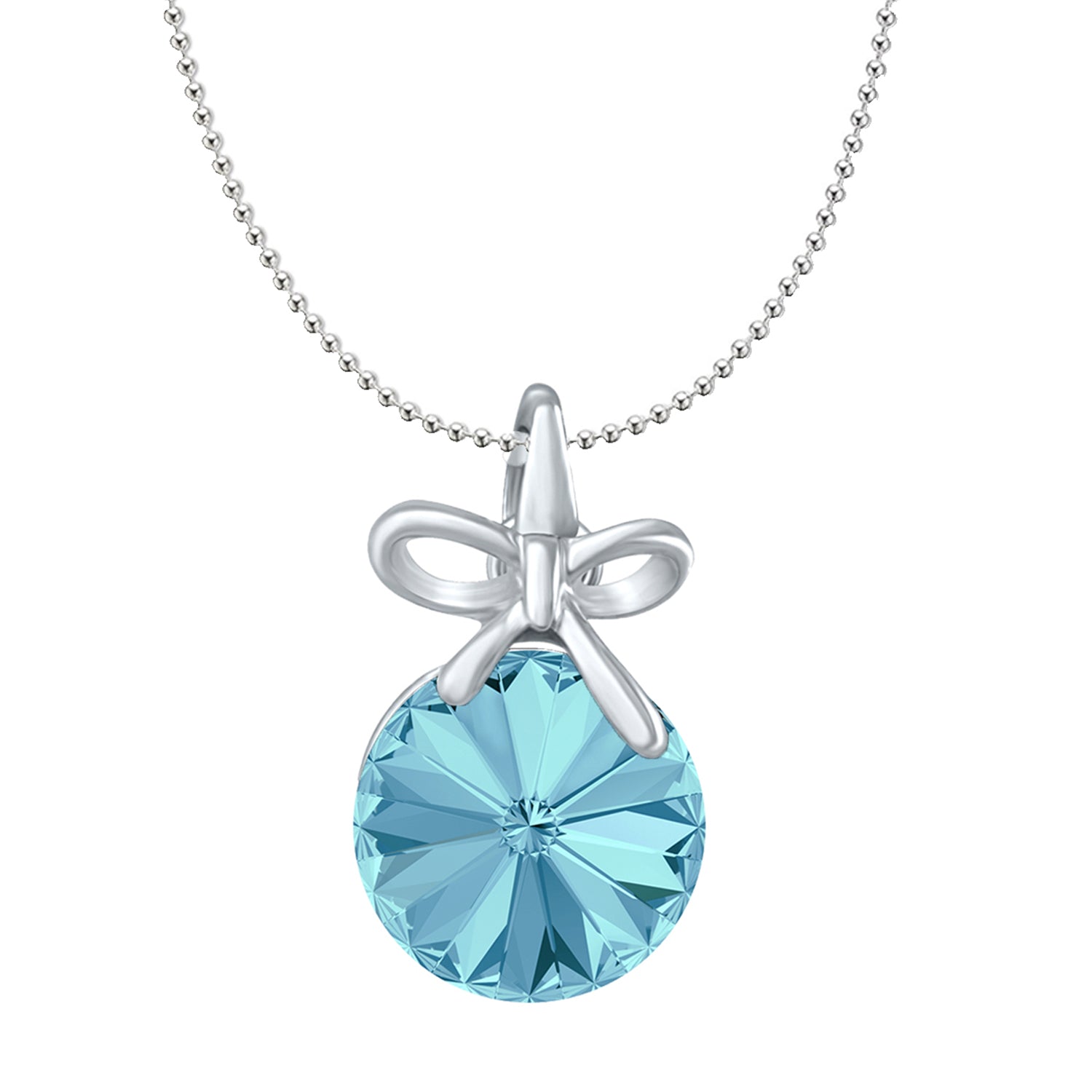 Bow Pendant with Cubic Zirconias