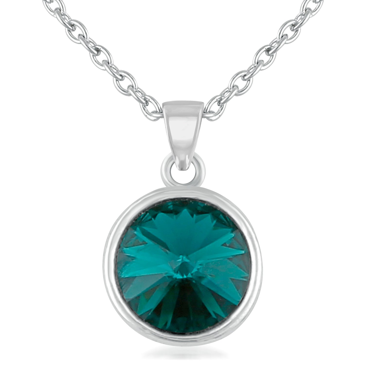 Sparkling Solitaire Cubic Zirconia Pendant