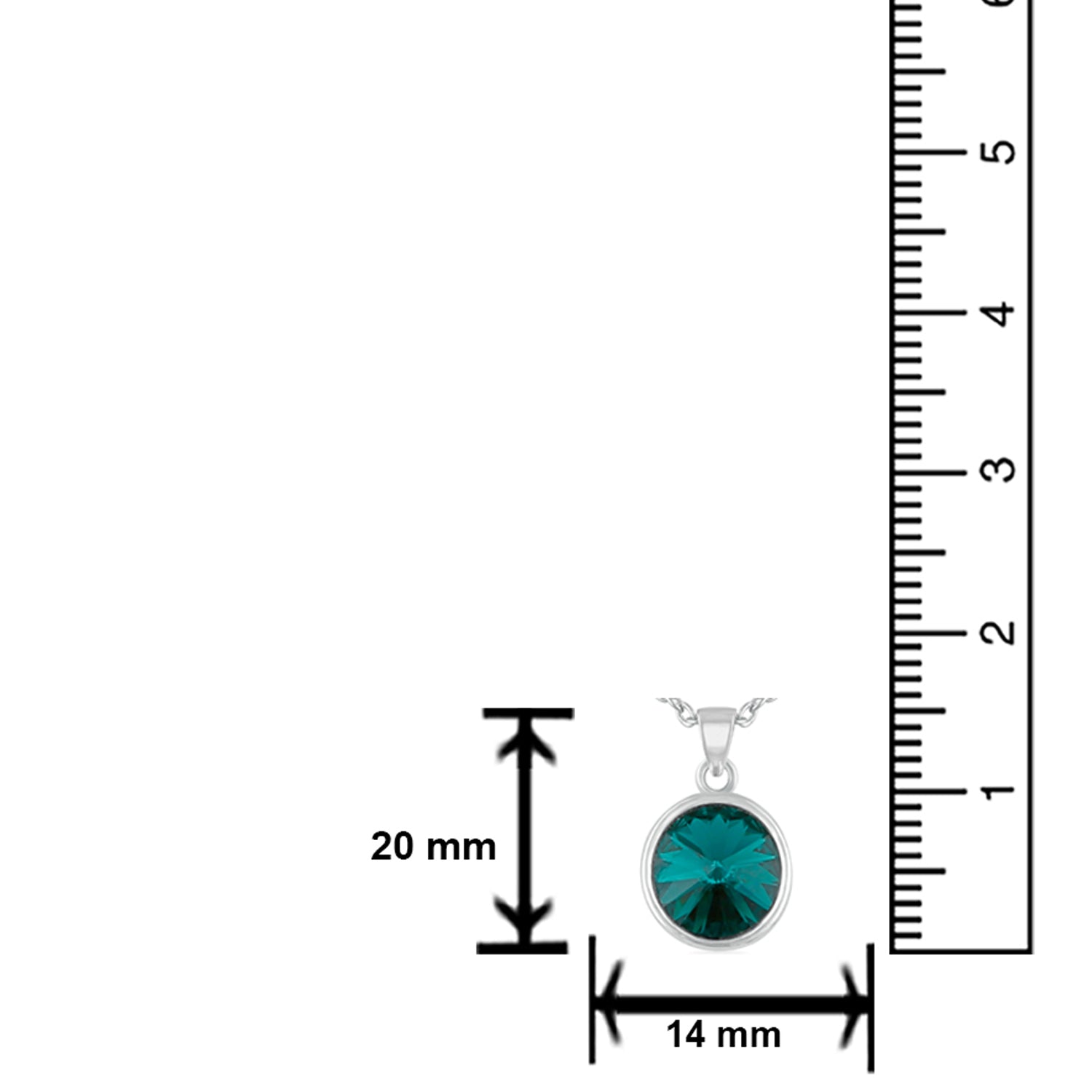 Sparkling Solitaire Cubic Zirconia Pendant