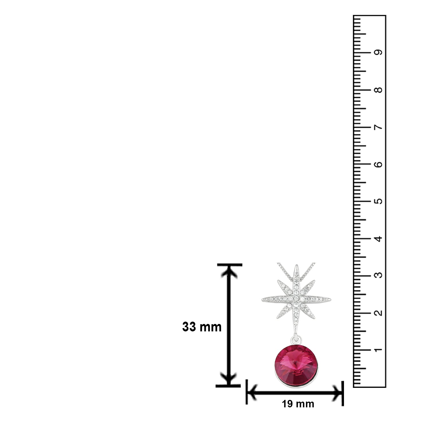 Designer Starry Cubic Zirconia Pendant