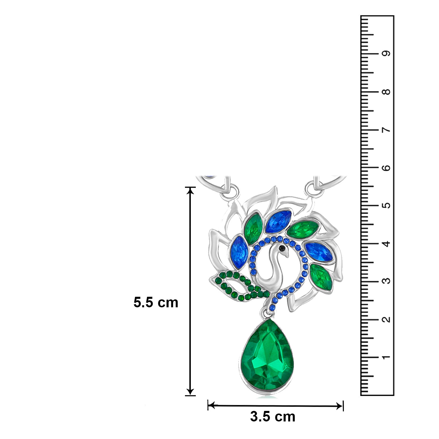 Feathery Peacock Necklace