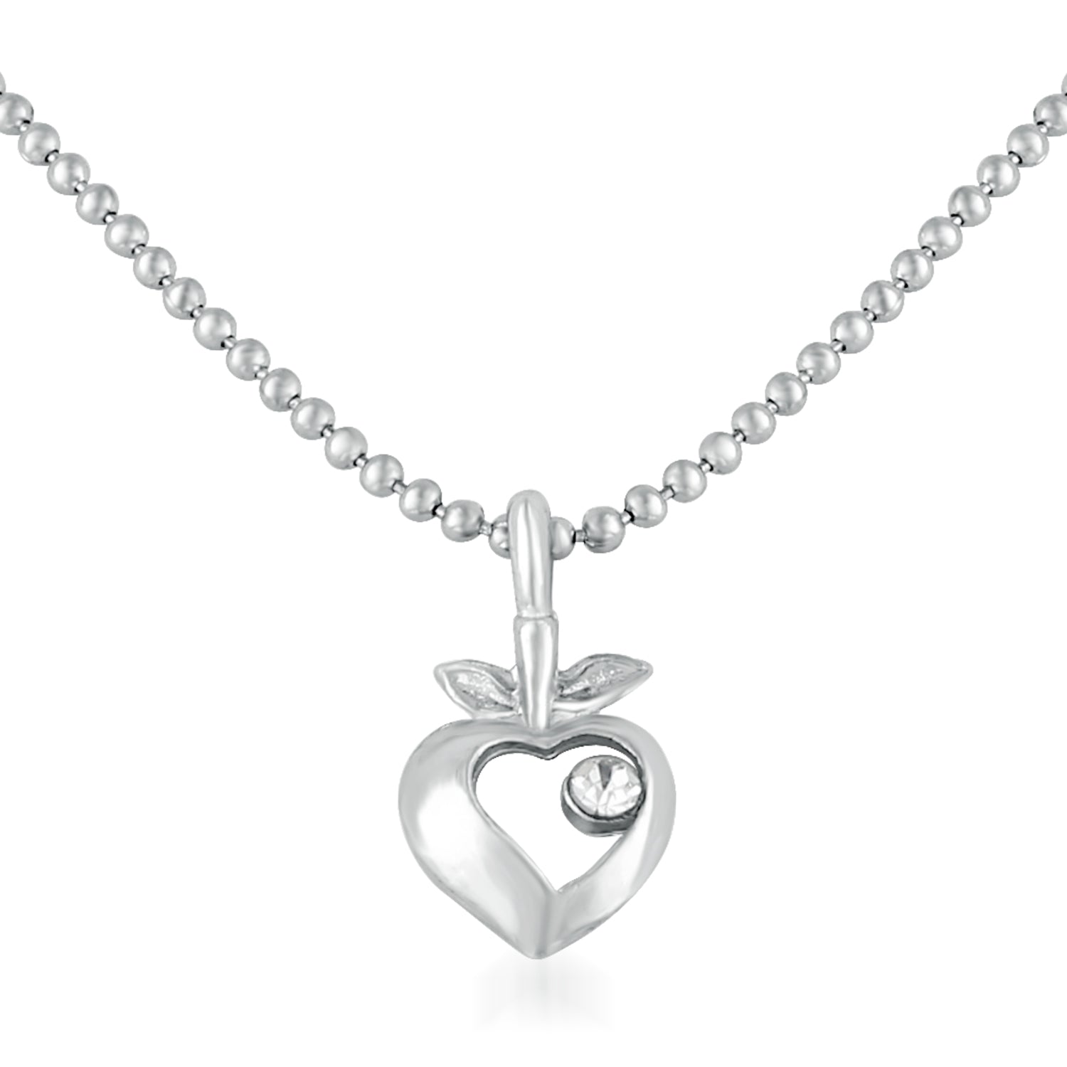 Stylish Heart and Leaf Pendant