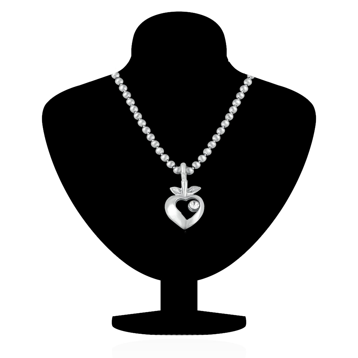 Stylish Heart and Leaf Pendant