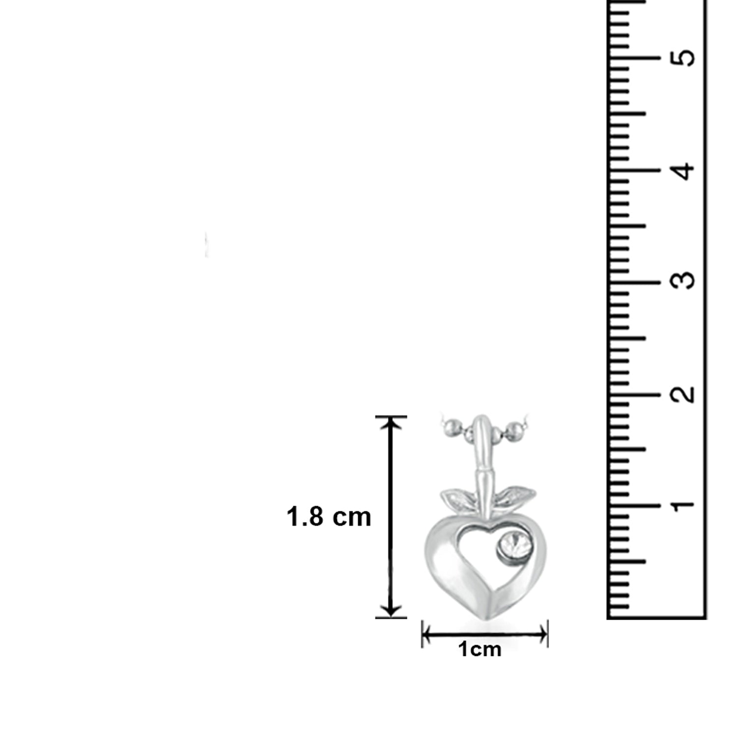 Stylish Heart and Leaf Pendant