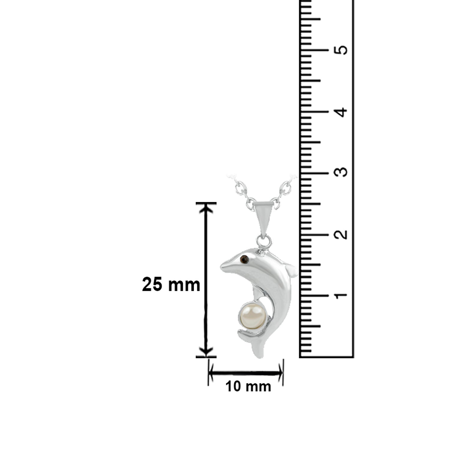 Diving Dolphin Blue Crystal Pendant