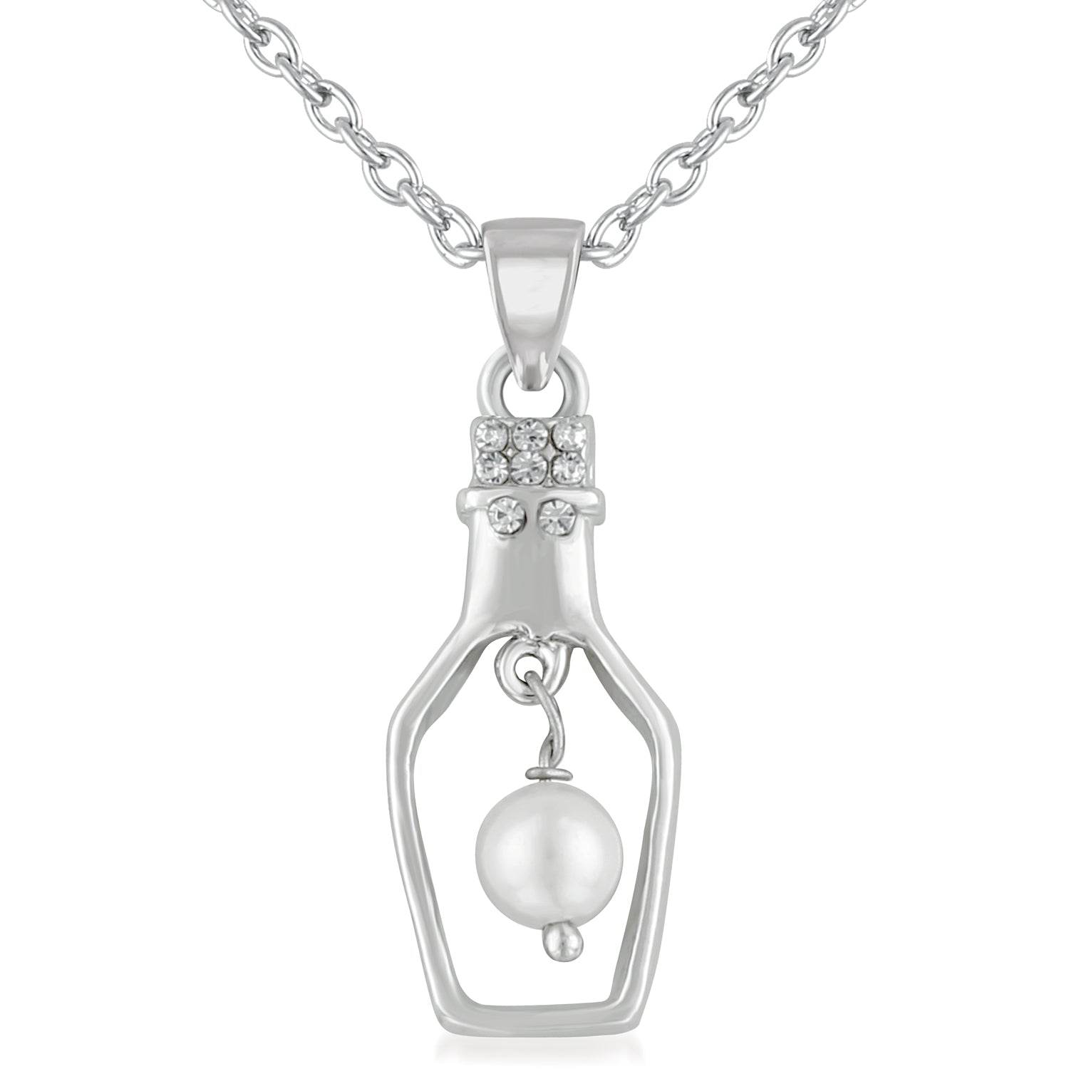 Cute Designer Bottle Pendant Necklace