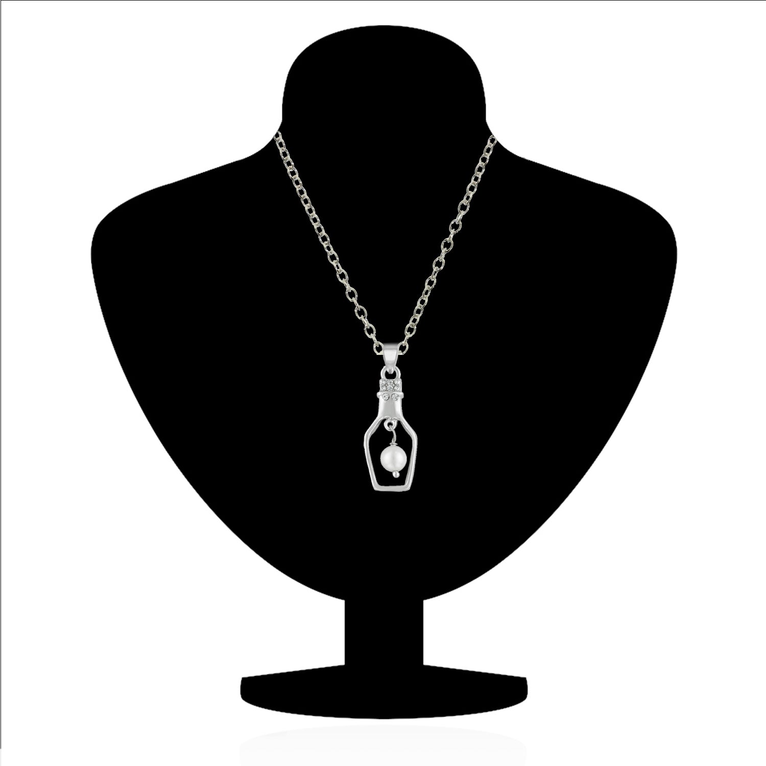 Cute Designer Bottle Pendant Necklace