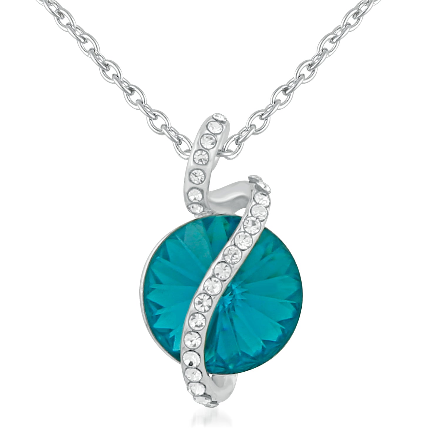 Glamorous Solitaire Crystal Pendant