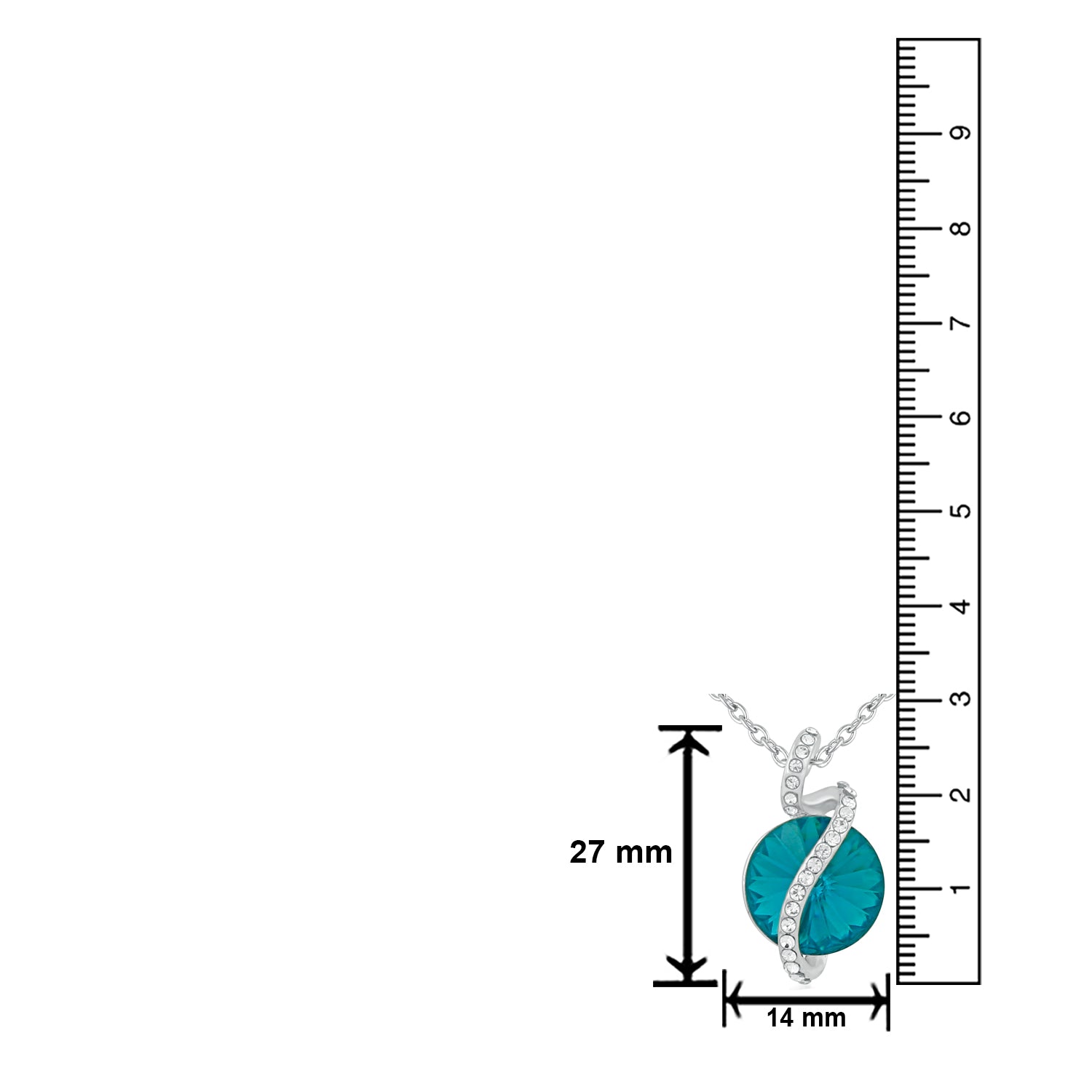 Glamorous Solitaire Crystal Pendant