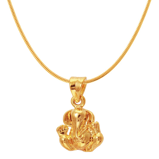 Gold Plated Religious God Pendant with Chain
