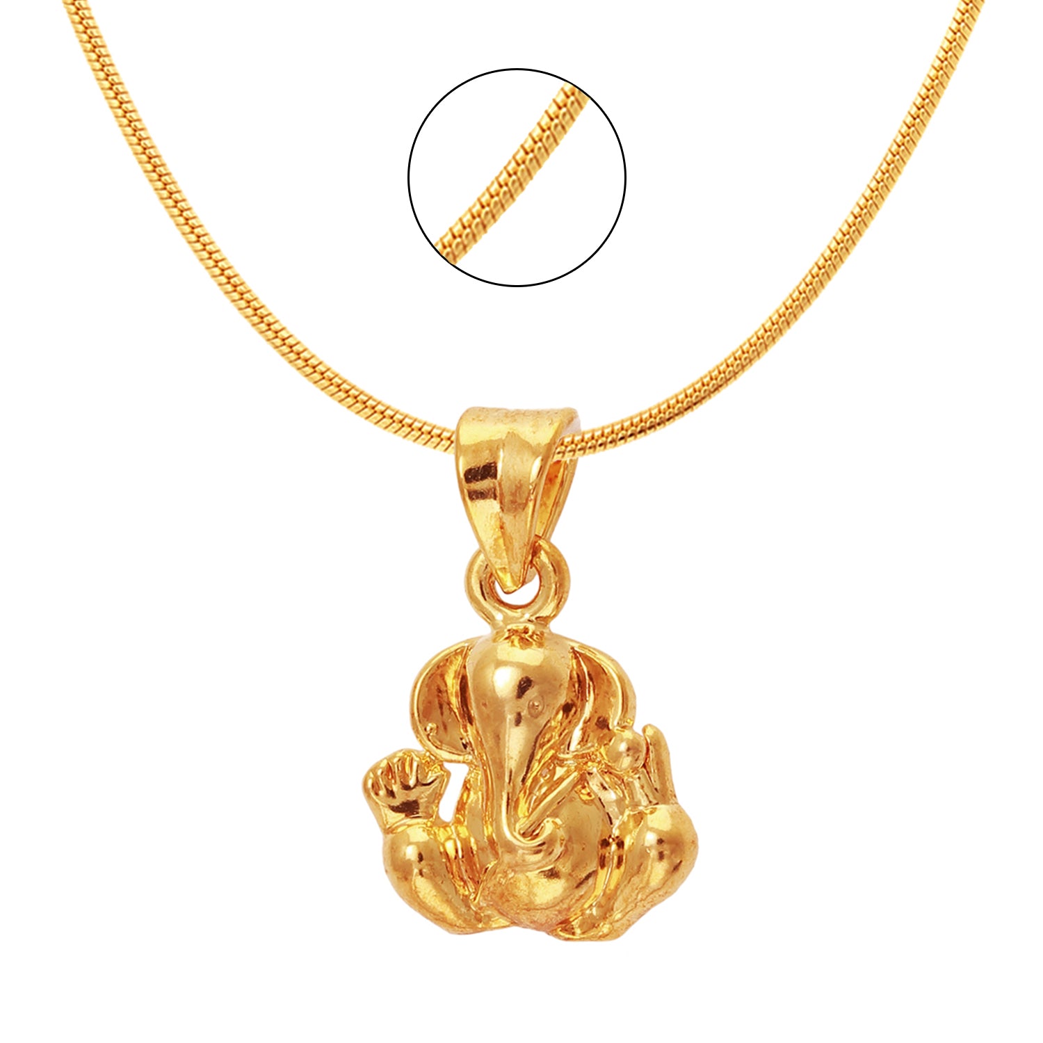 Gold Plated Religious God Pendant with Chain