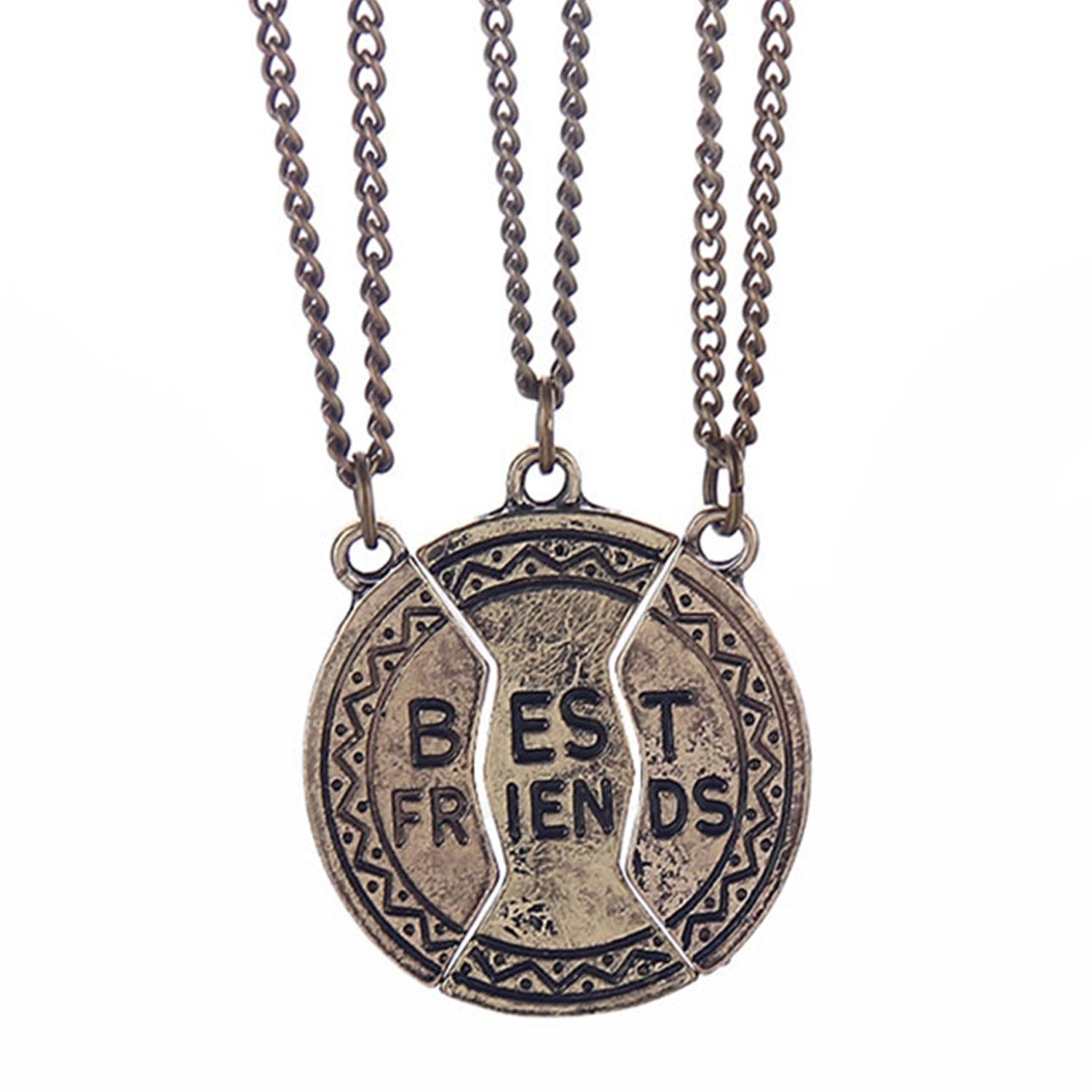 Designer Combo of Three Best Friends forever Unisex pendant