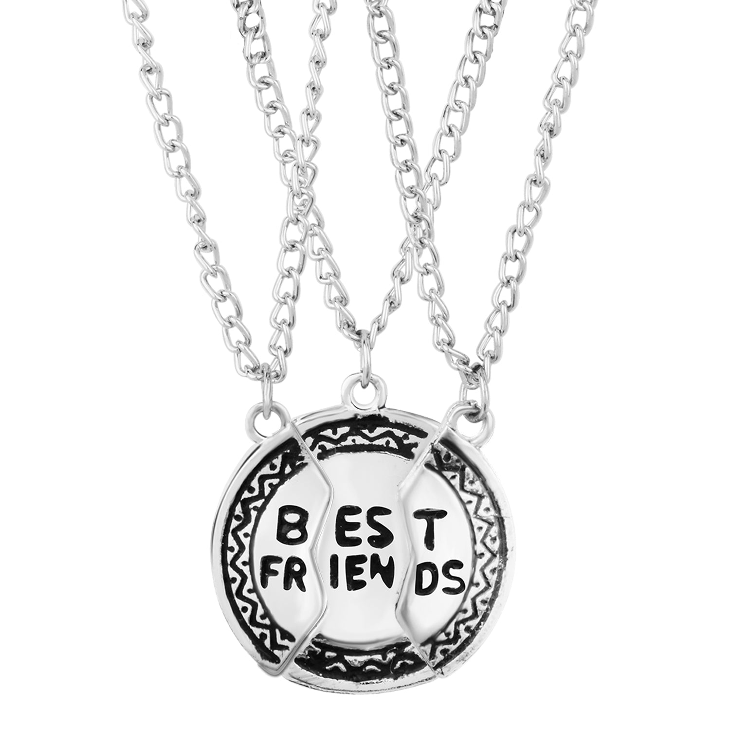 Designer Combo of Three Best Friends forever Unisex pendant