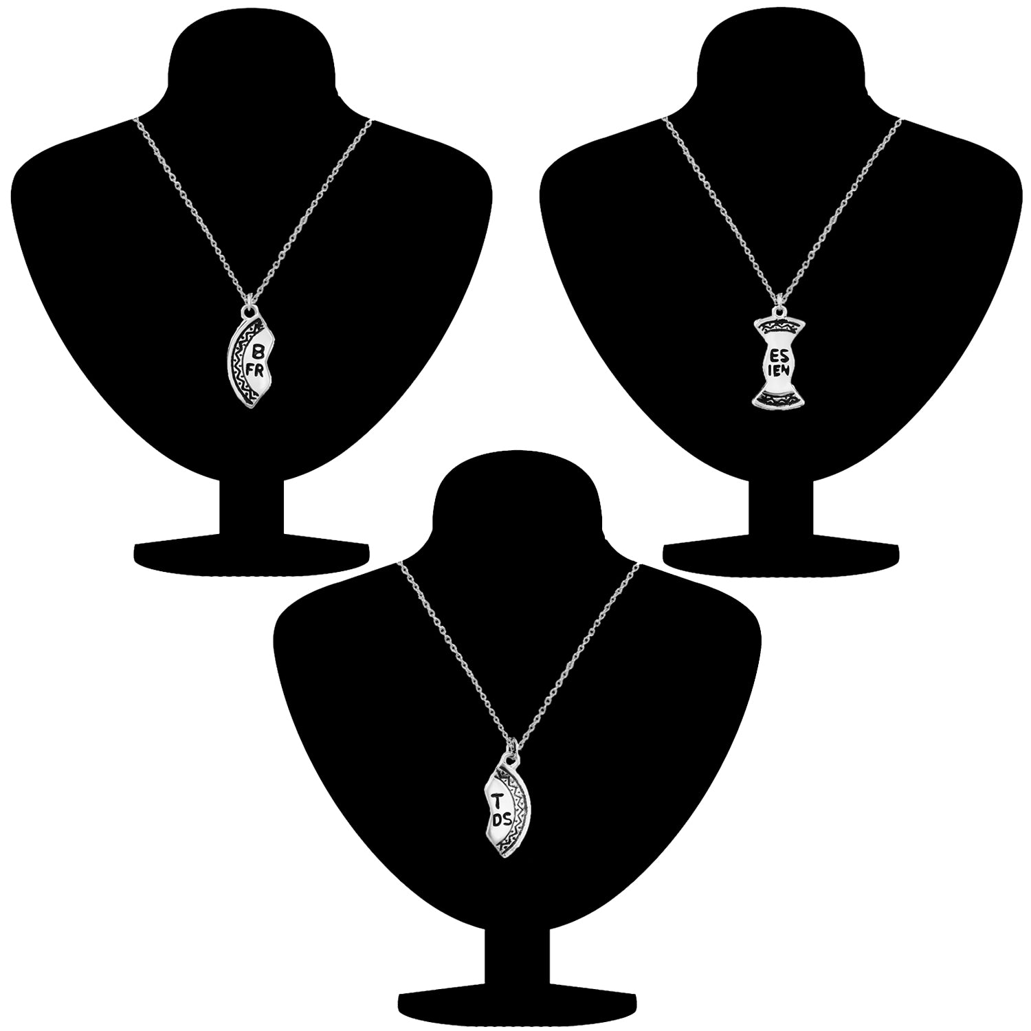 Designer Combo of Three Best Friends forever Unisex pendant