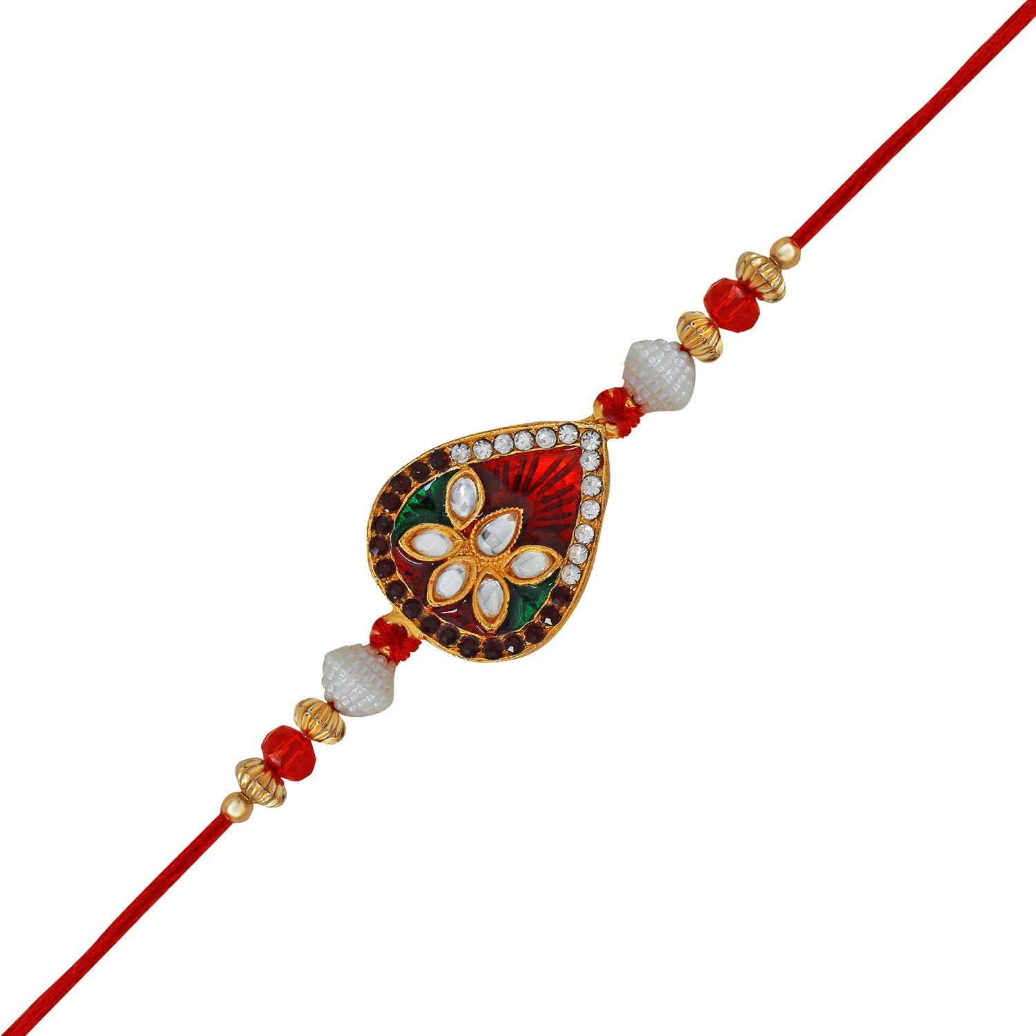 Exquisite Meenakari work Rakhi