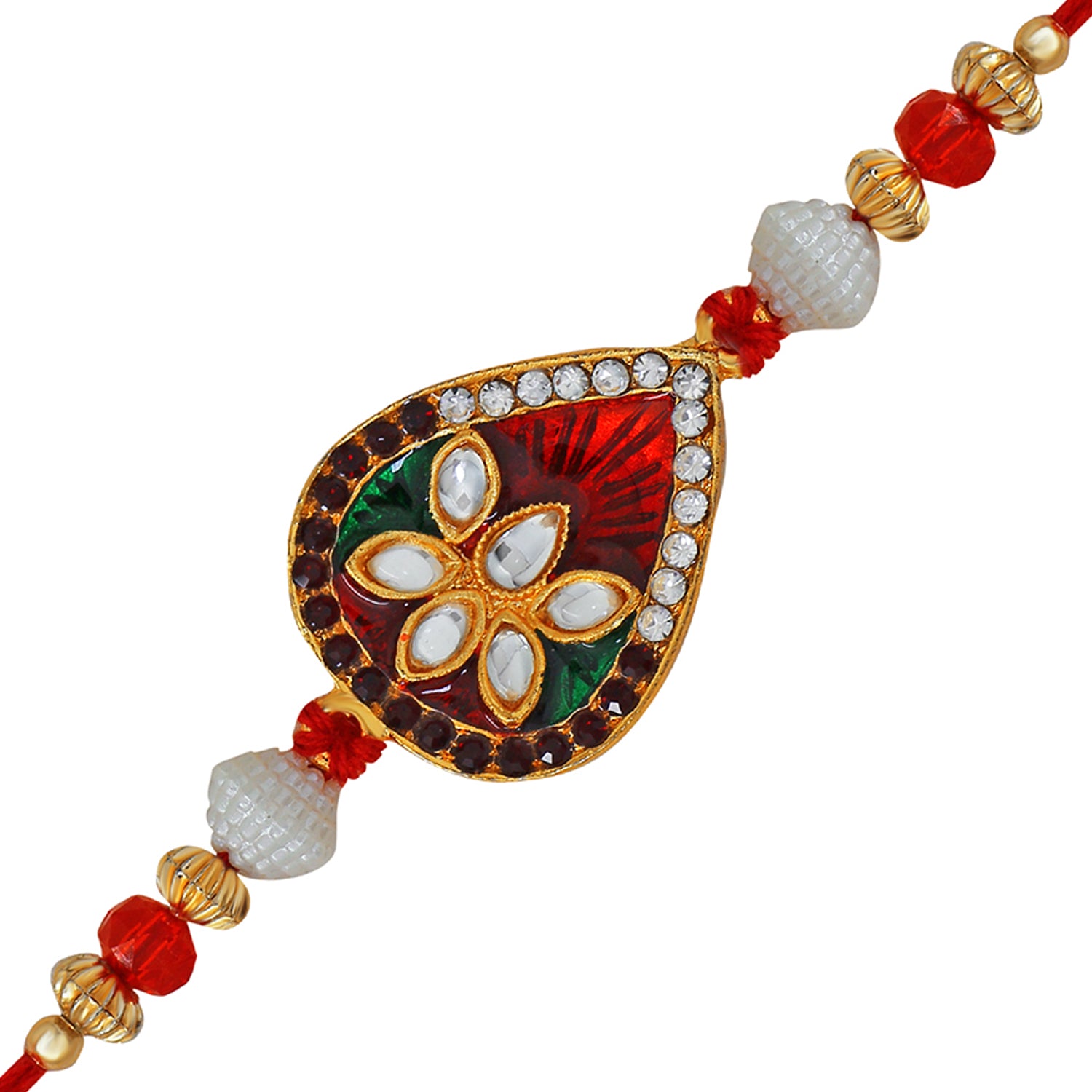 Exquisite Meenakari work Rakhi
