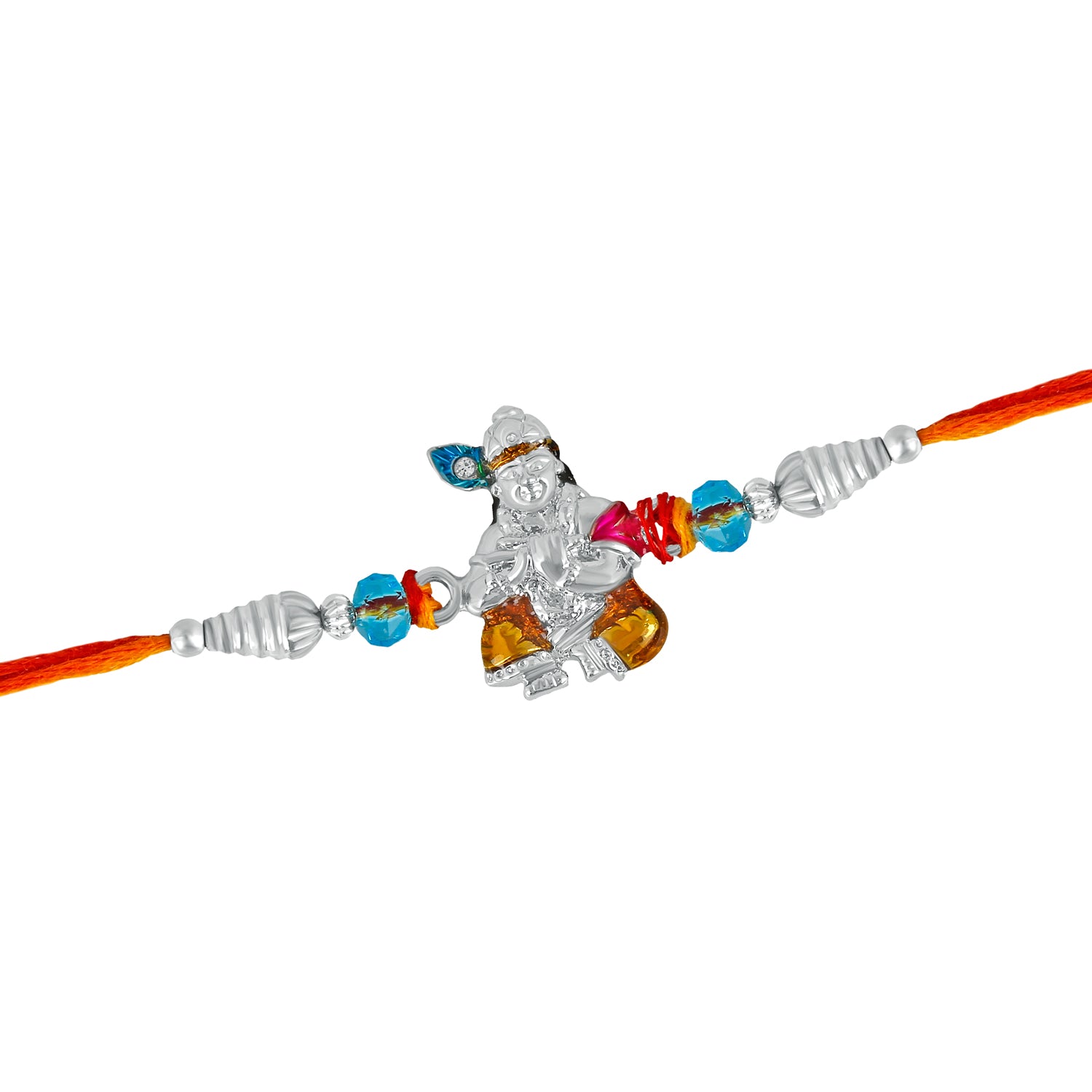 Lord Krishna Meena work Rakhi