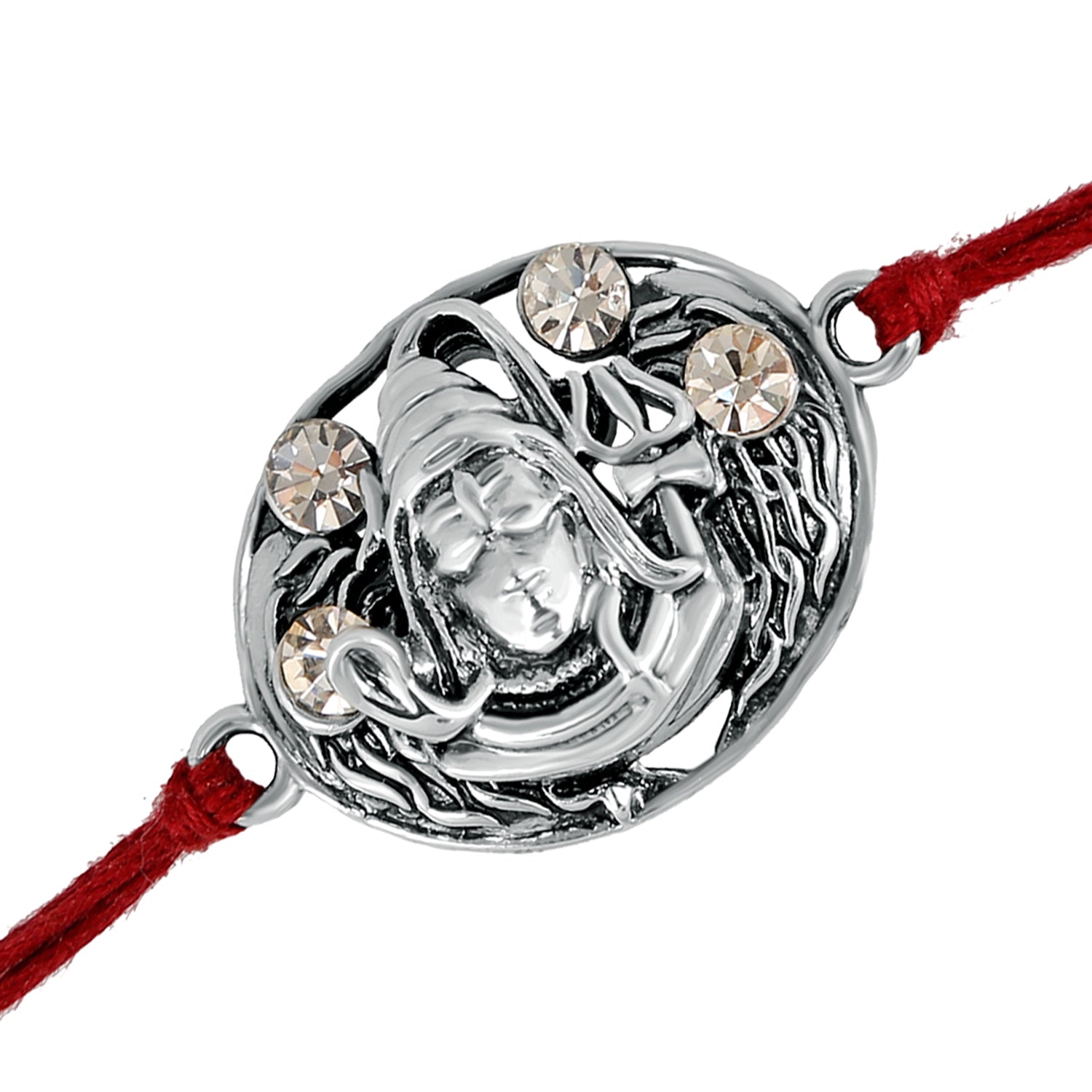 Mesmerising Lord Shiva Crystal Rakhi Bracelet