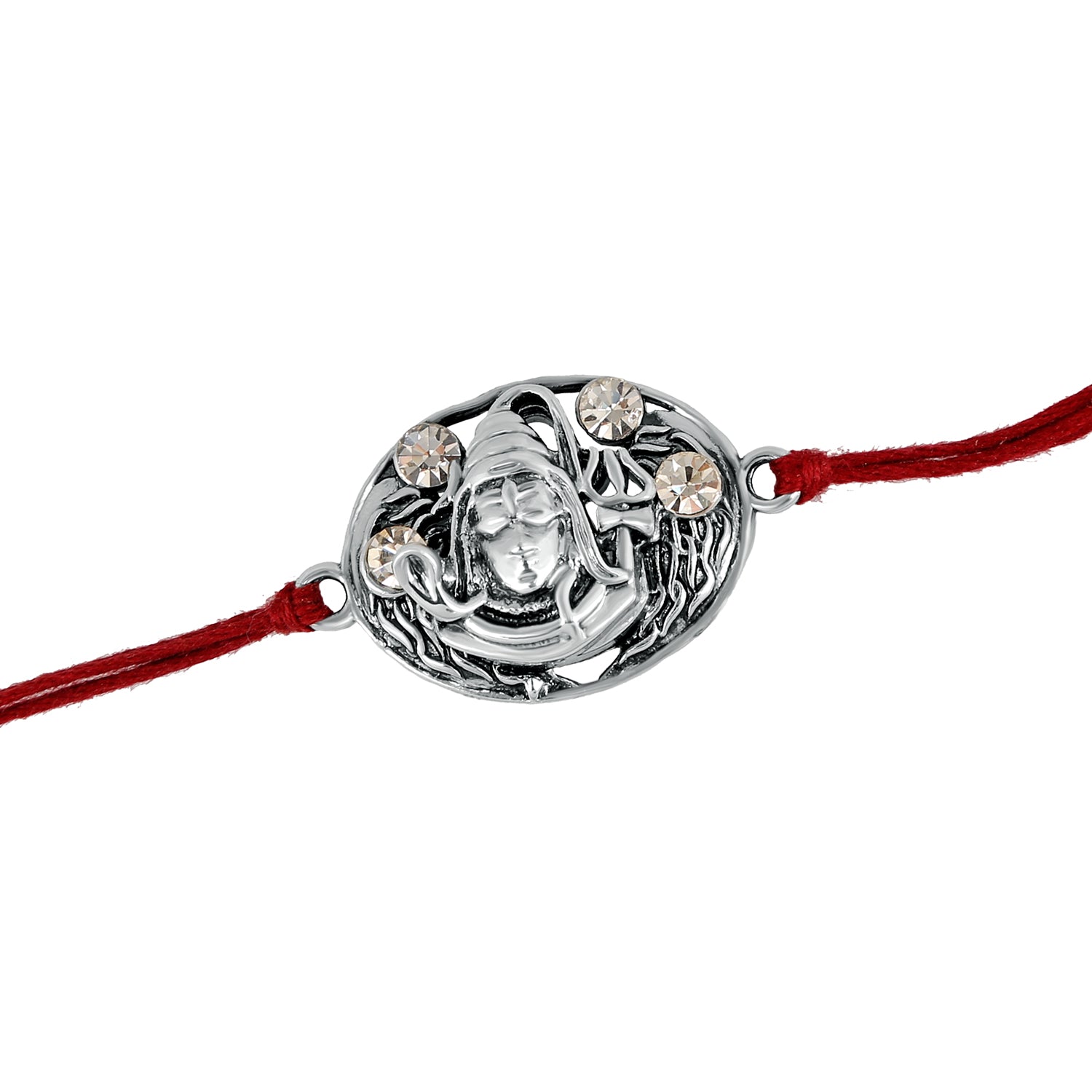Mesmerising Lord Shiva Crystal Rakhi Bracelet