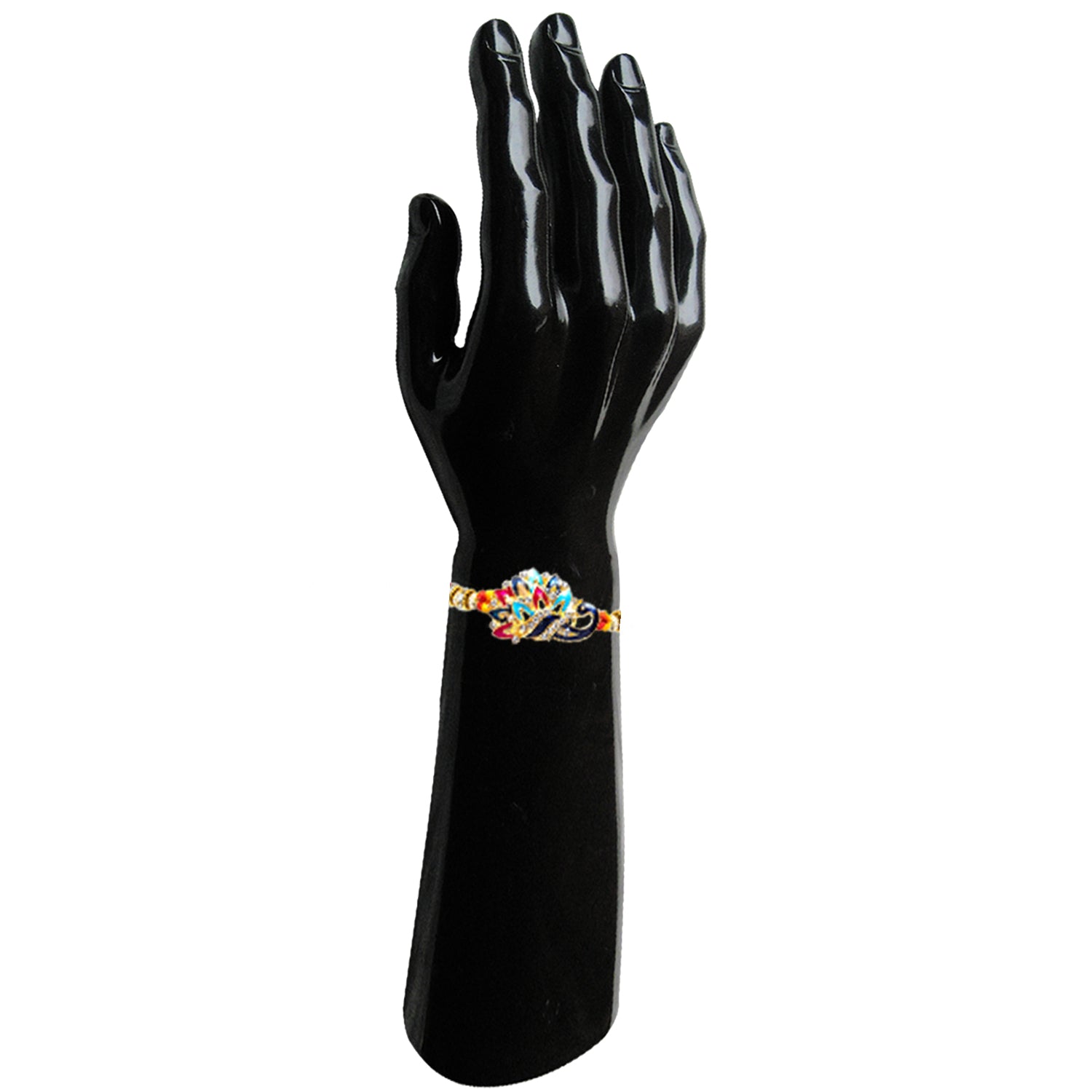 Meenakari Work Elegant Peacock Rakhi