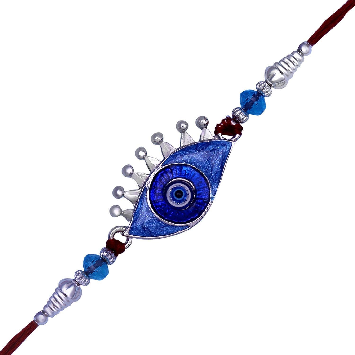 Auspicious Evil Eye Meenakari work Rakhi