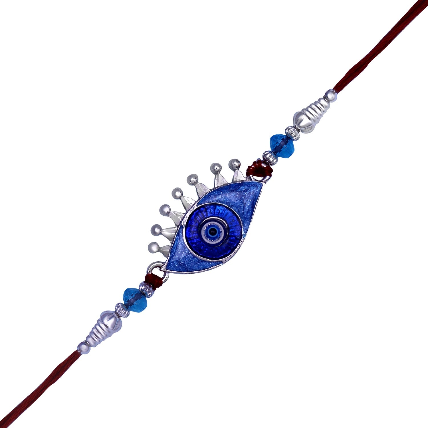 Auspicious Evil Eye Meenakari work Rakhi