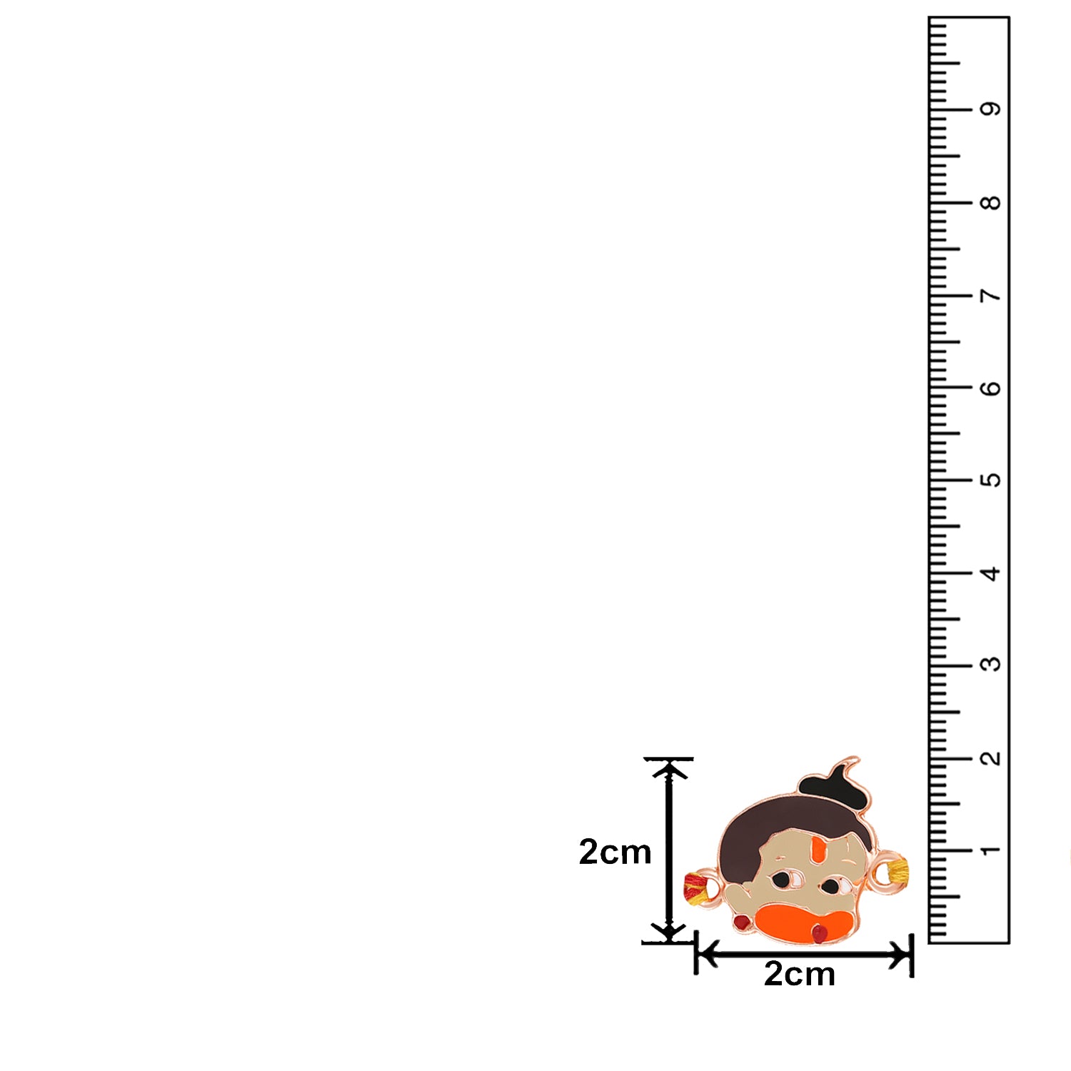 Meena Work Bal Hanuman Kids Rakhi