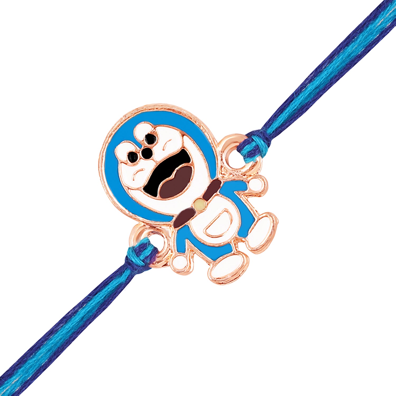 Cartoon Meenakari Work Enamel Rakhi for Kids