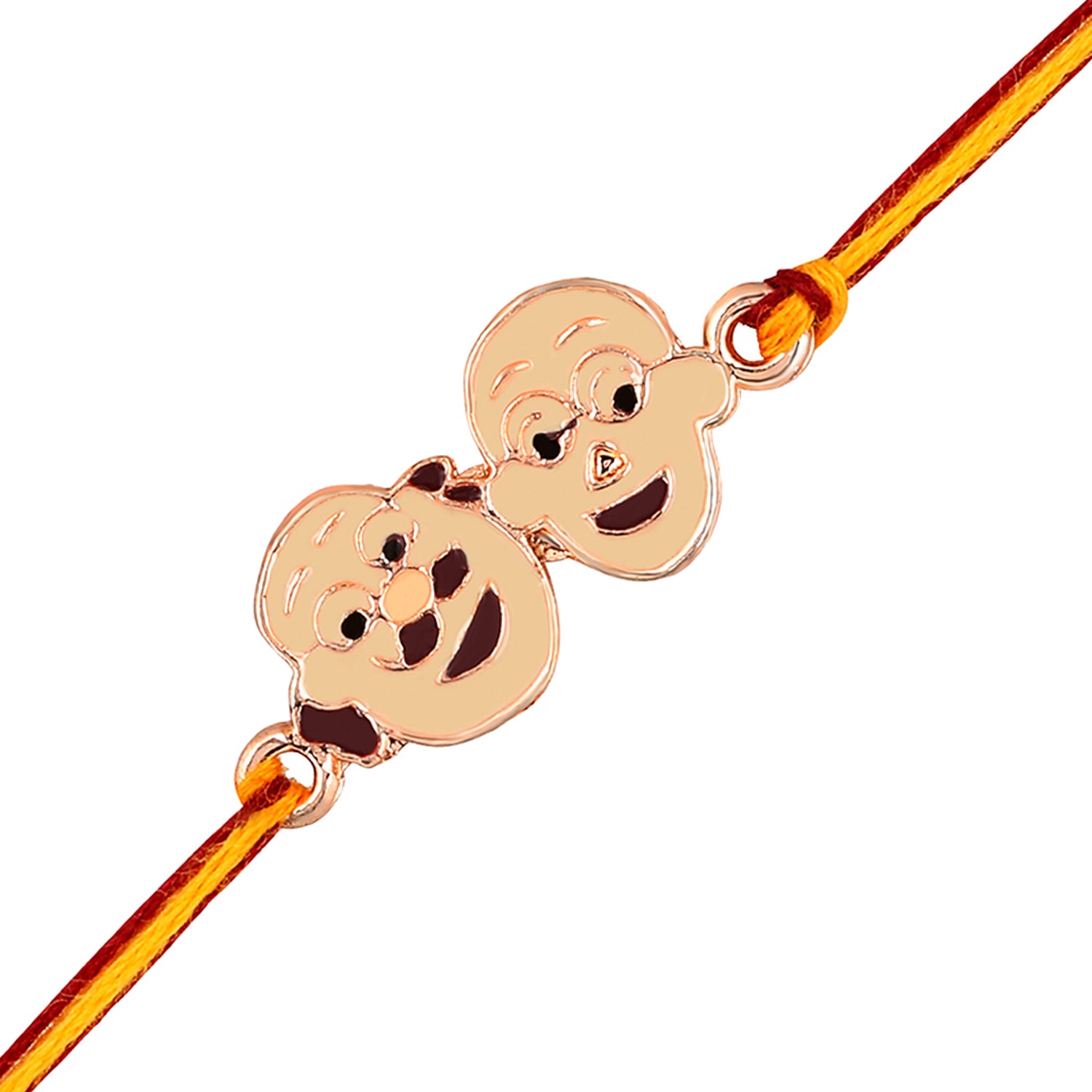 Cartoon Meenakari Work Enamel Rakhi for Kids