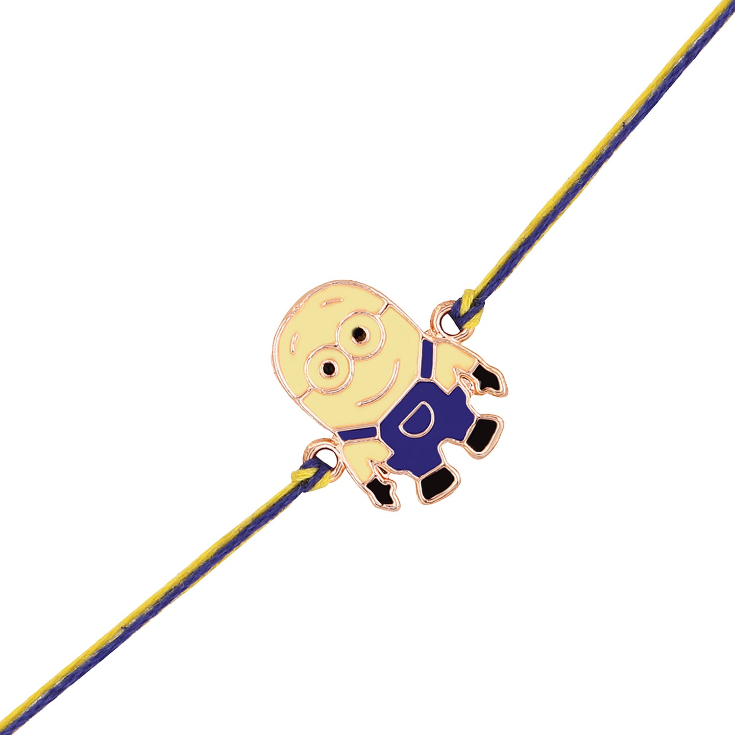 Cartoon Meenakari Work Enamel Rakhi for Kids