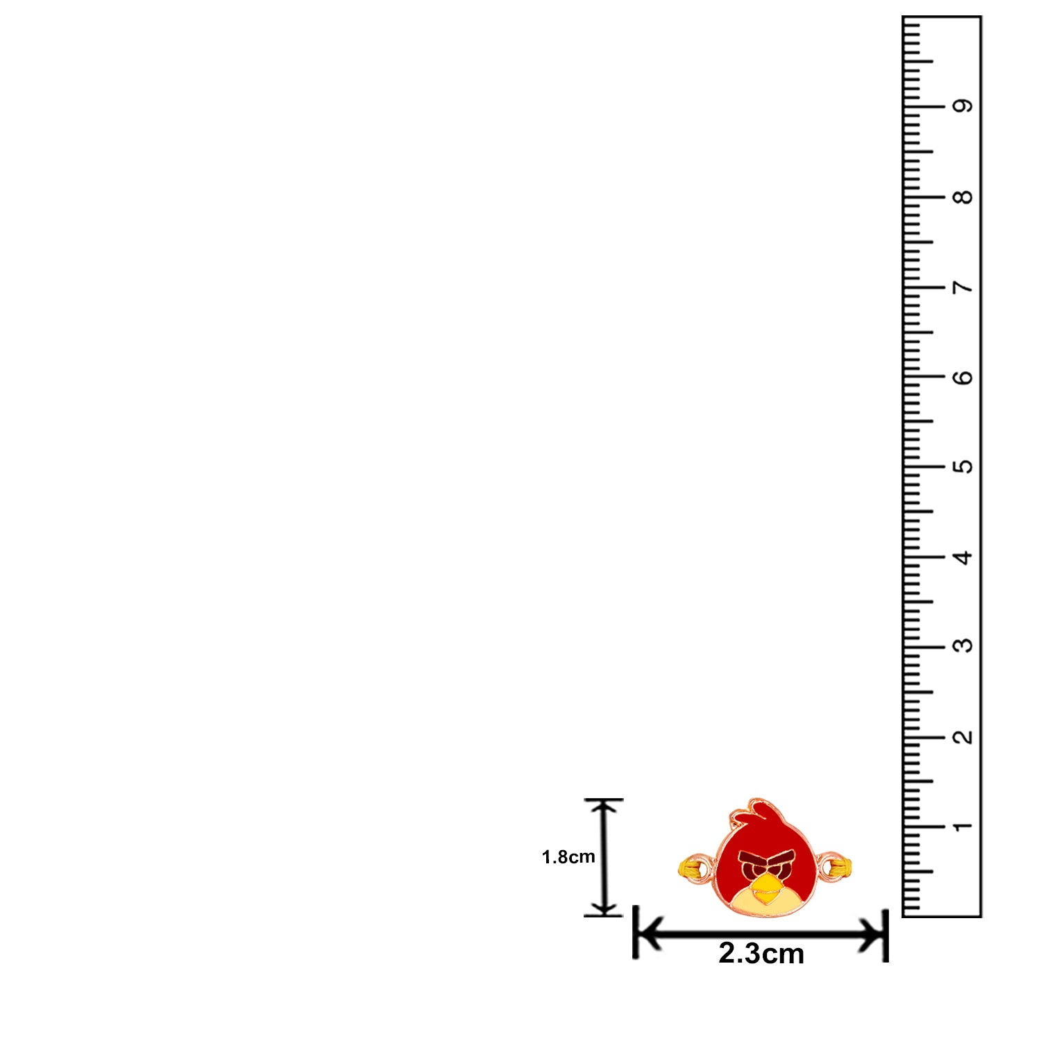 Cartoon Meenakari Work Enamel Rakhi for Kids