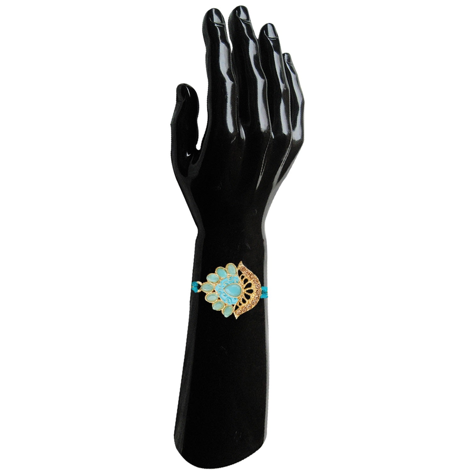 Blue Meenakari Work Rakhi