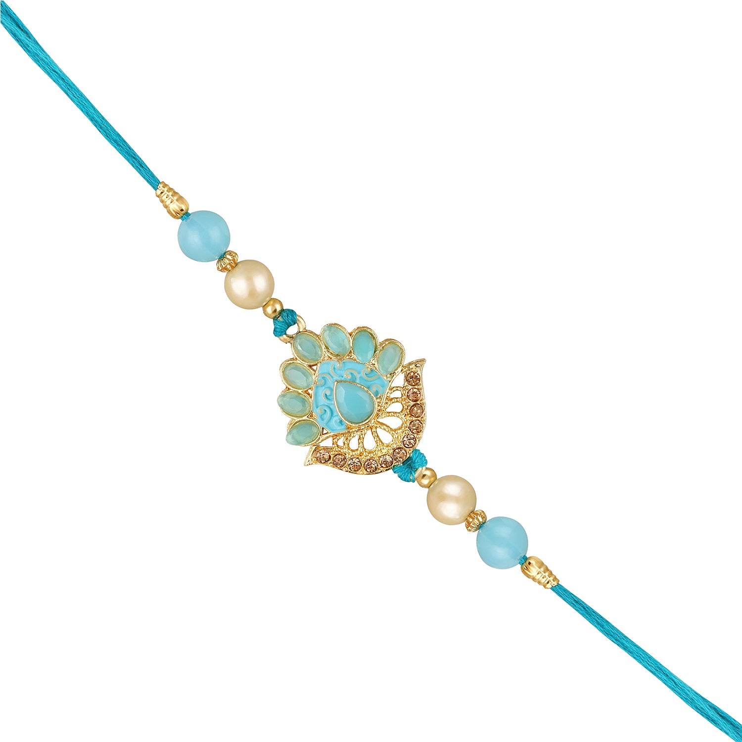 Blue Meenakari Work Rakhi