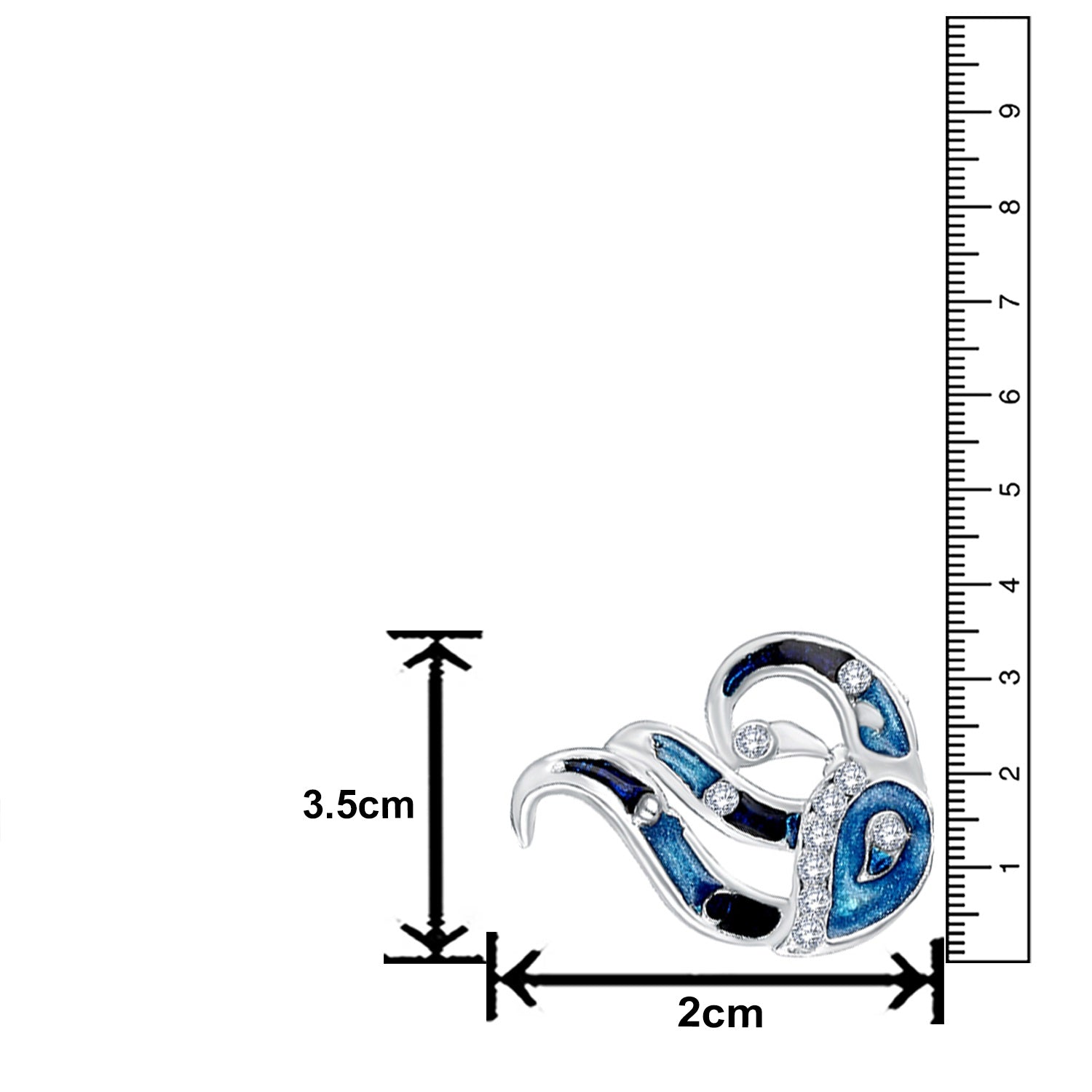 Blue Meenakari Work Peacock Shaped Rakhi