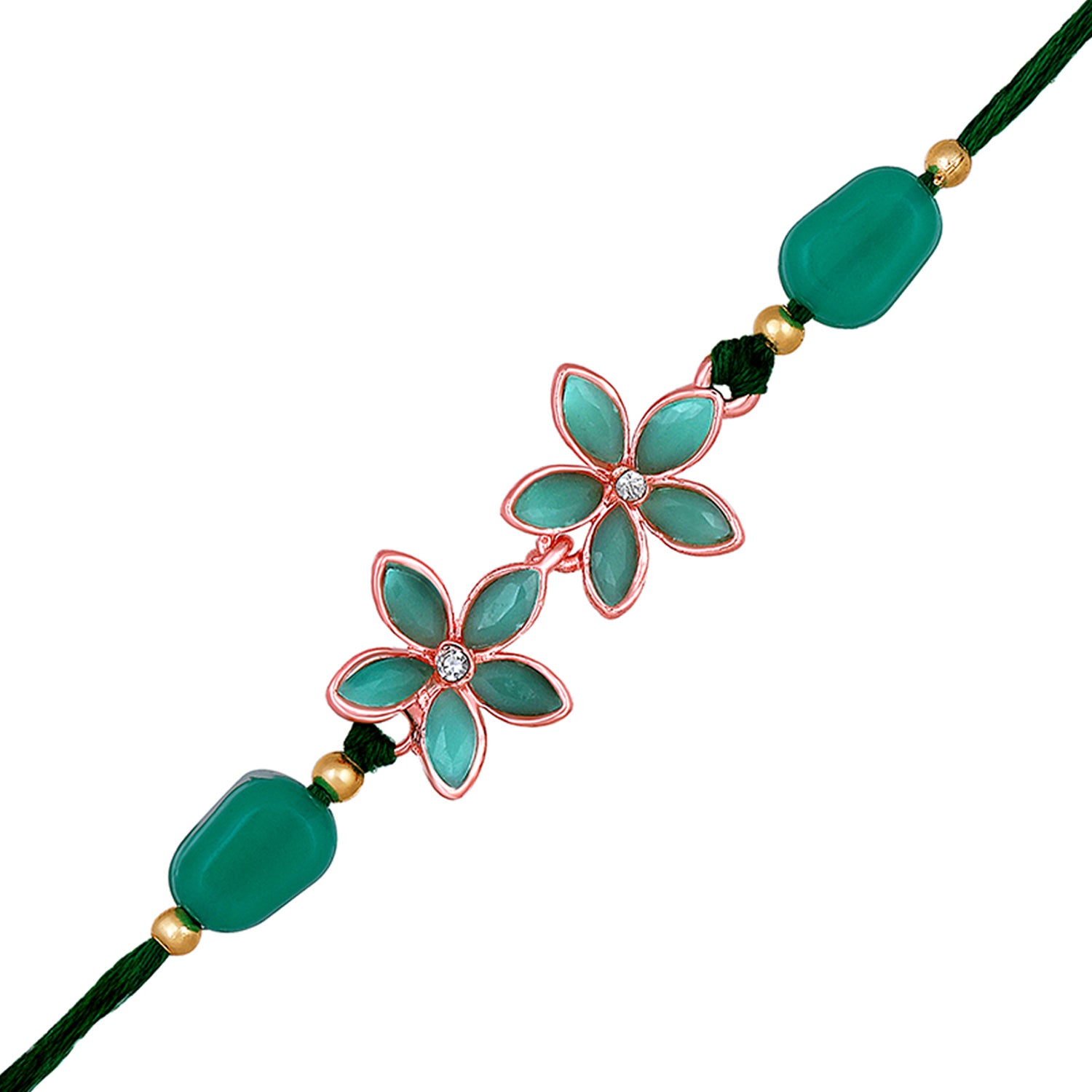 Green Floral Rakhi