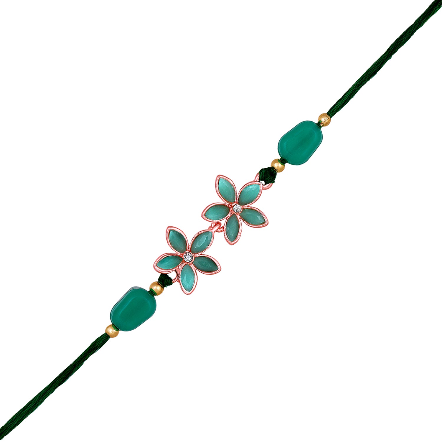 Green Floral Rakhi
