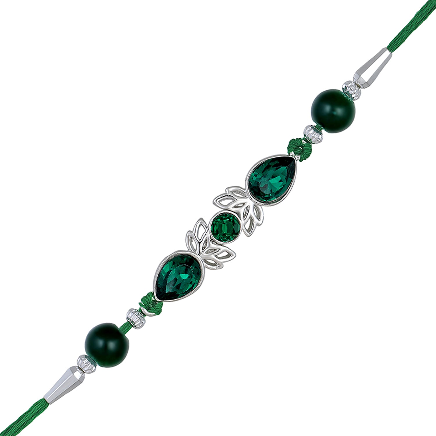 Green Water Drop Rakhi